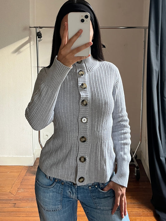 Vintage grey buttoned cardigan