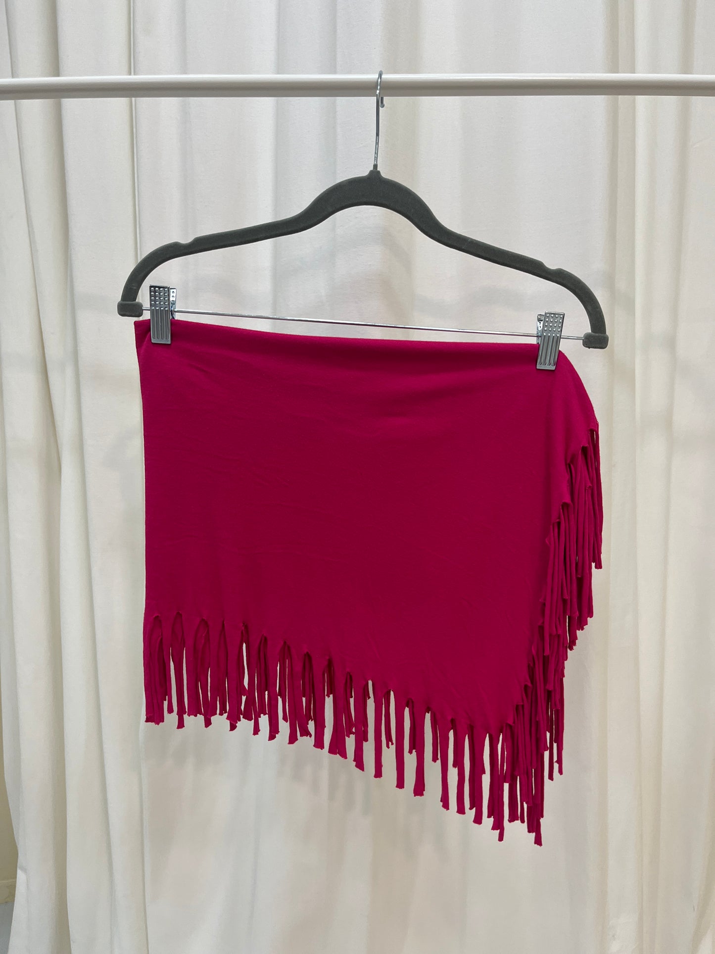 Vintage fringed pink pareo