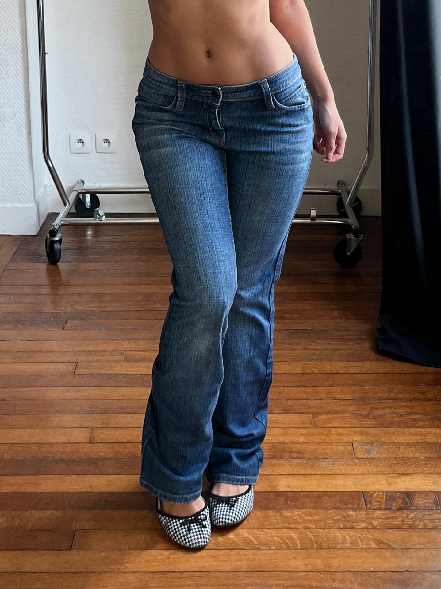 Vintage straight blue jeans