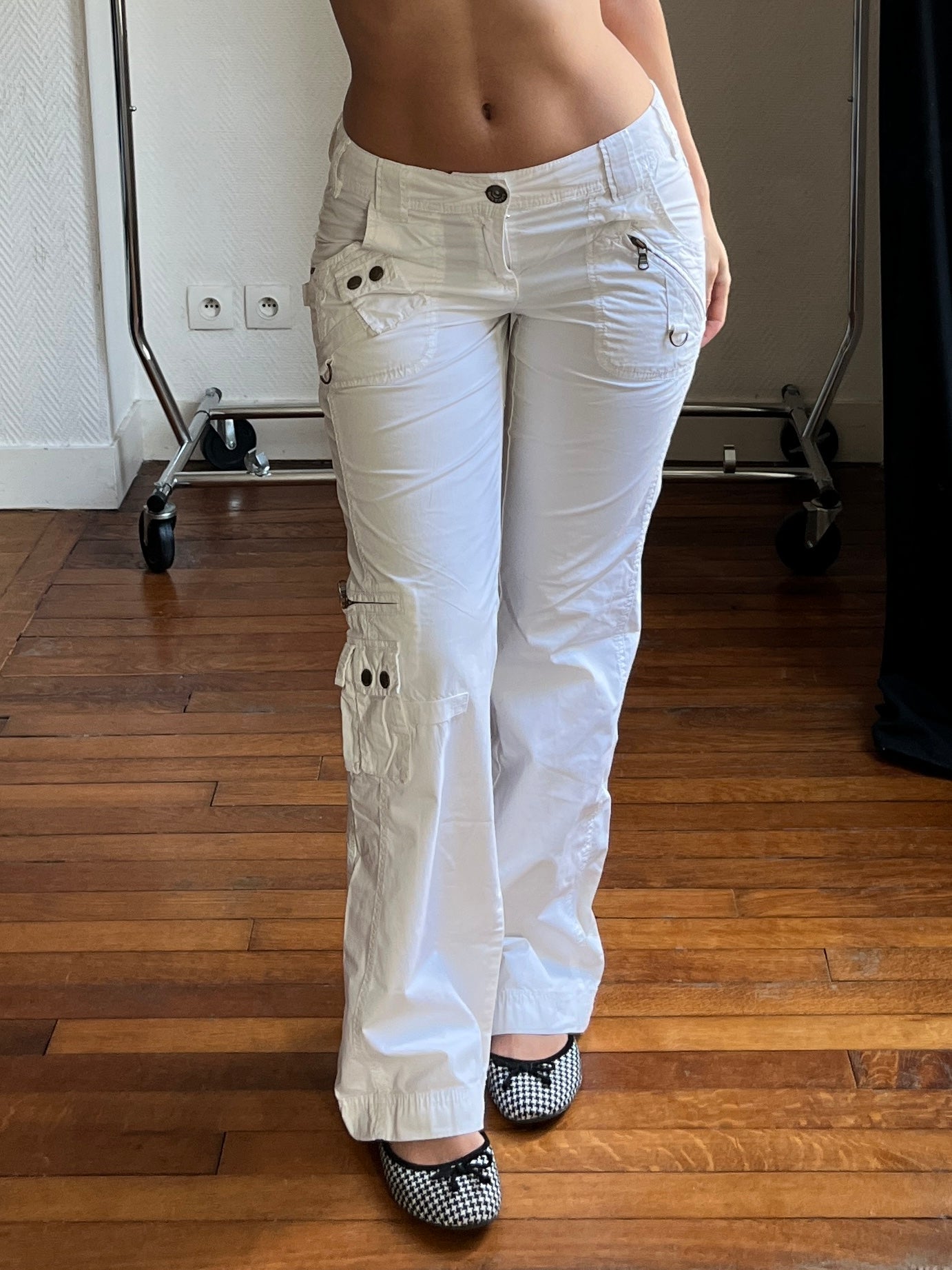 Vintage white straight pants