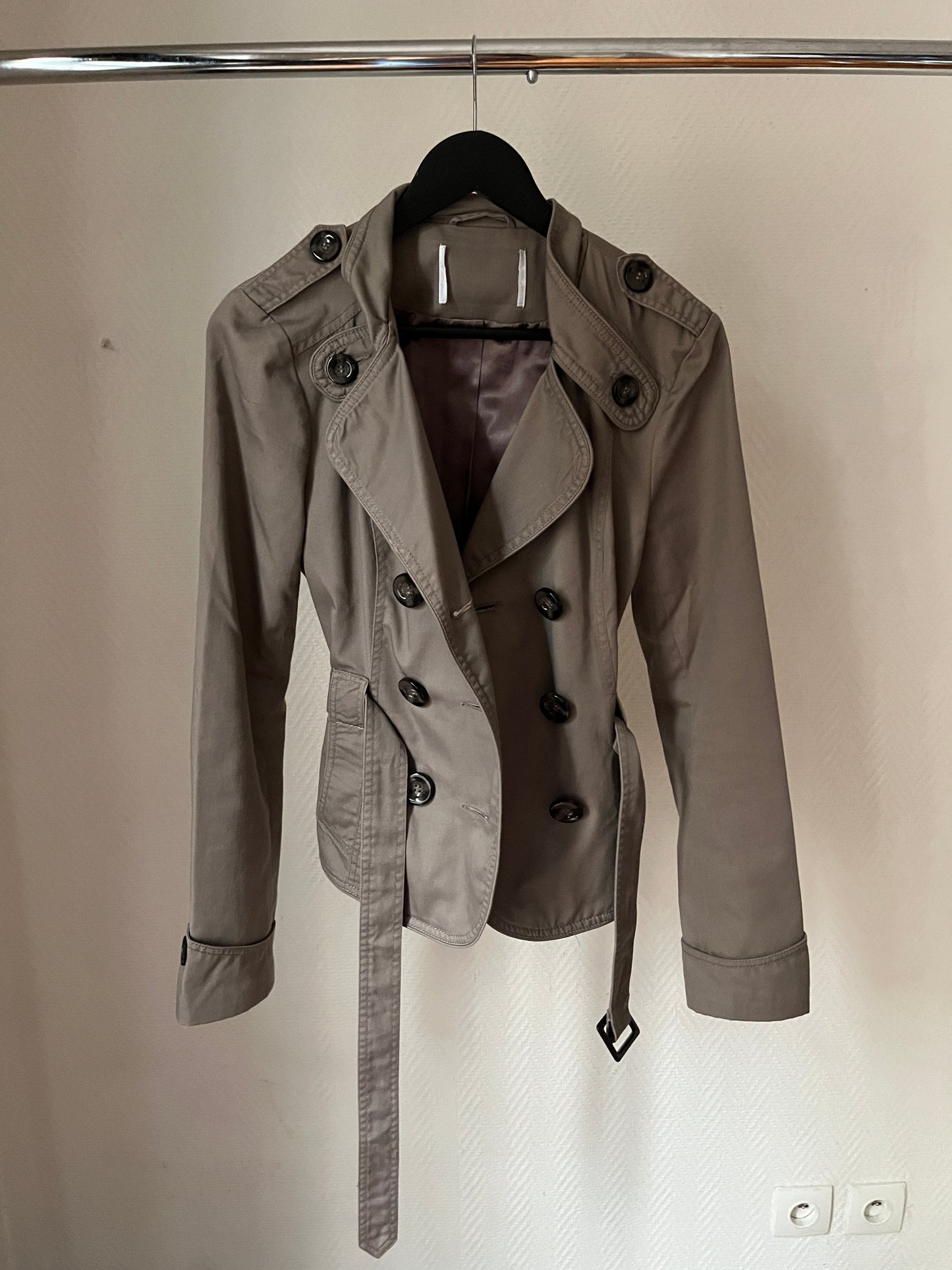 Vintage grey trench coat