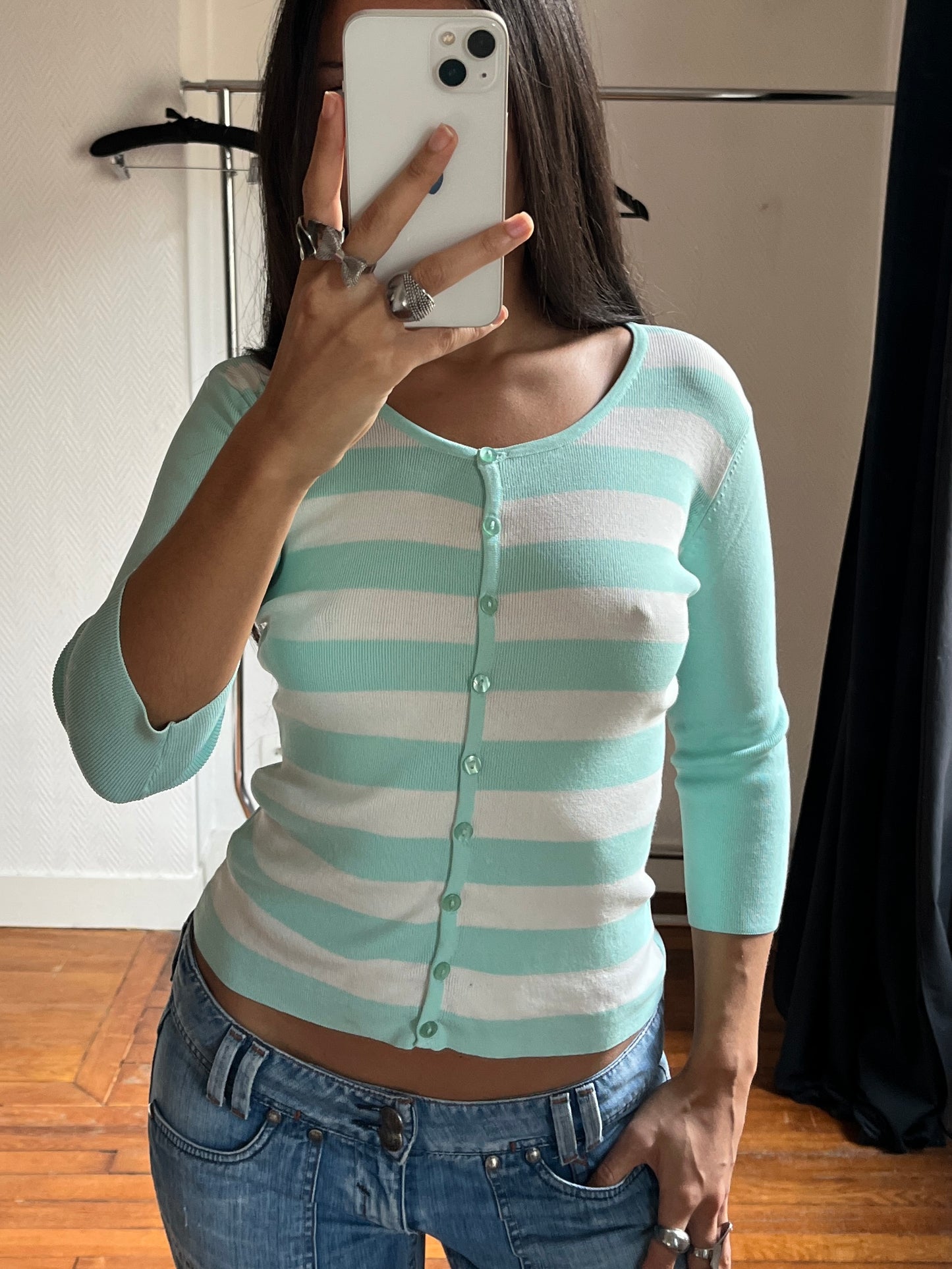 Vintage striped cardigan