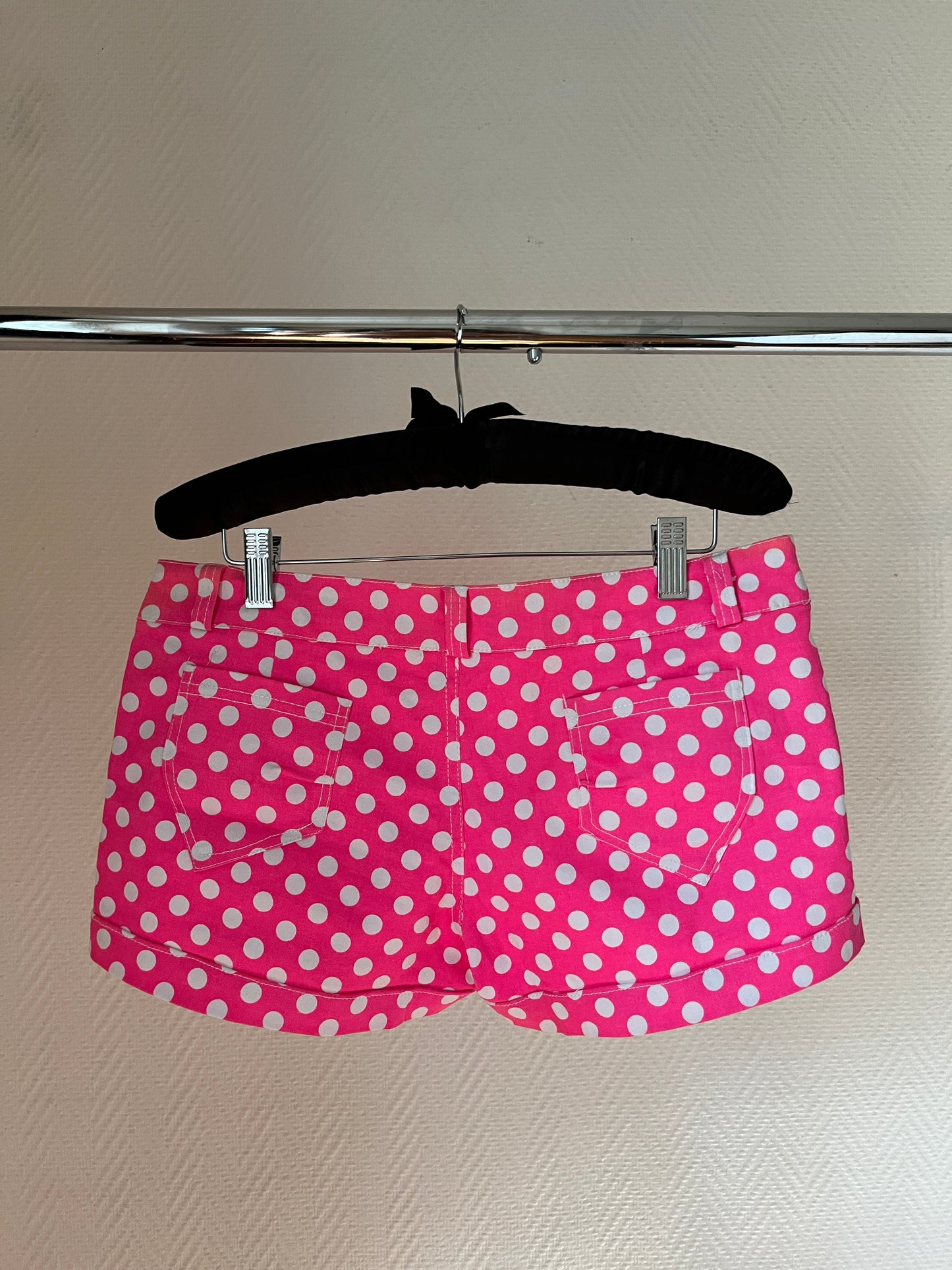 Vintage pink polka dot shorts