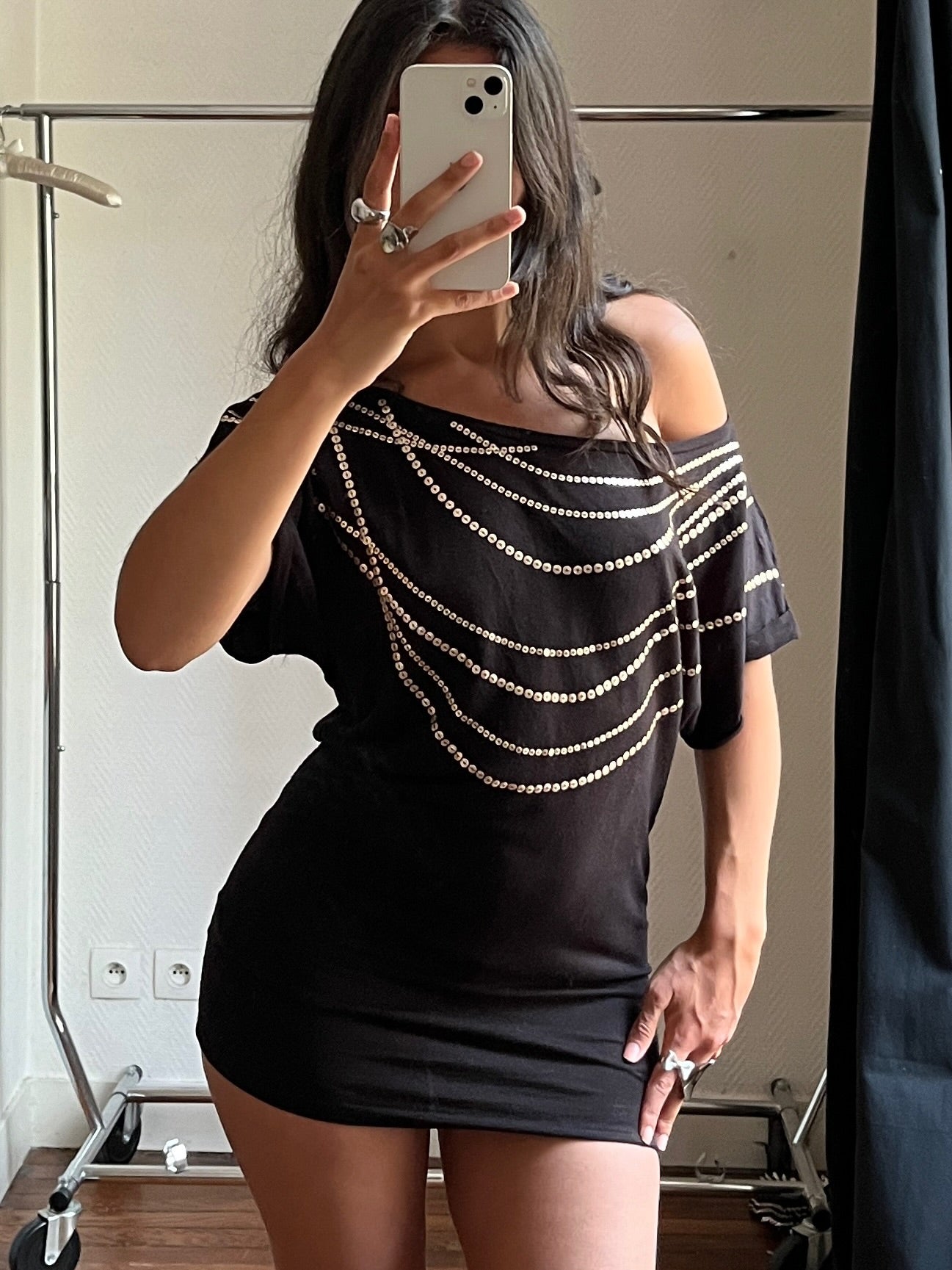 Vintage draped dress