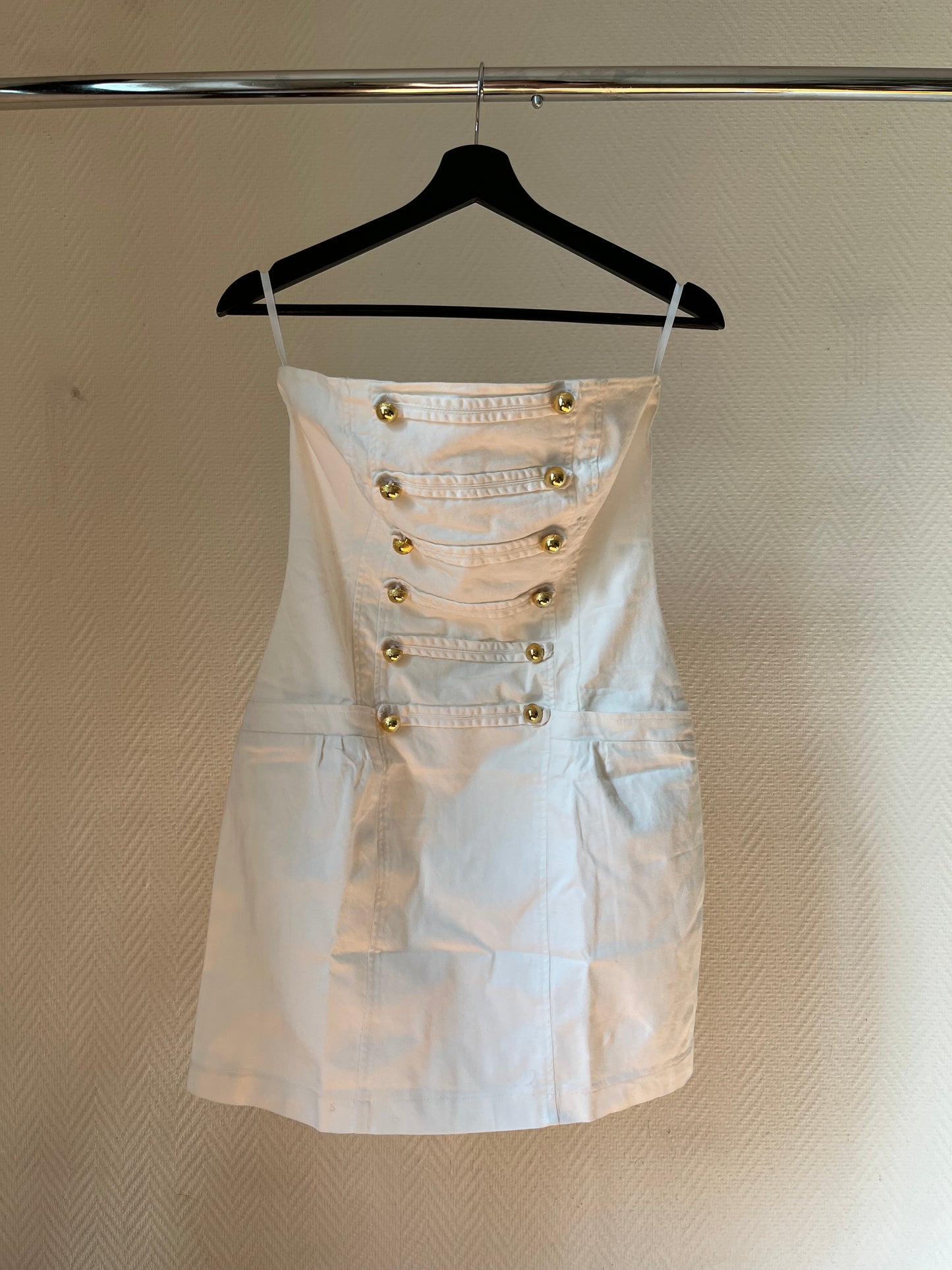 Vintage bustier officer dress