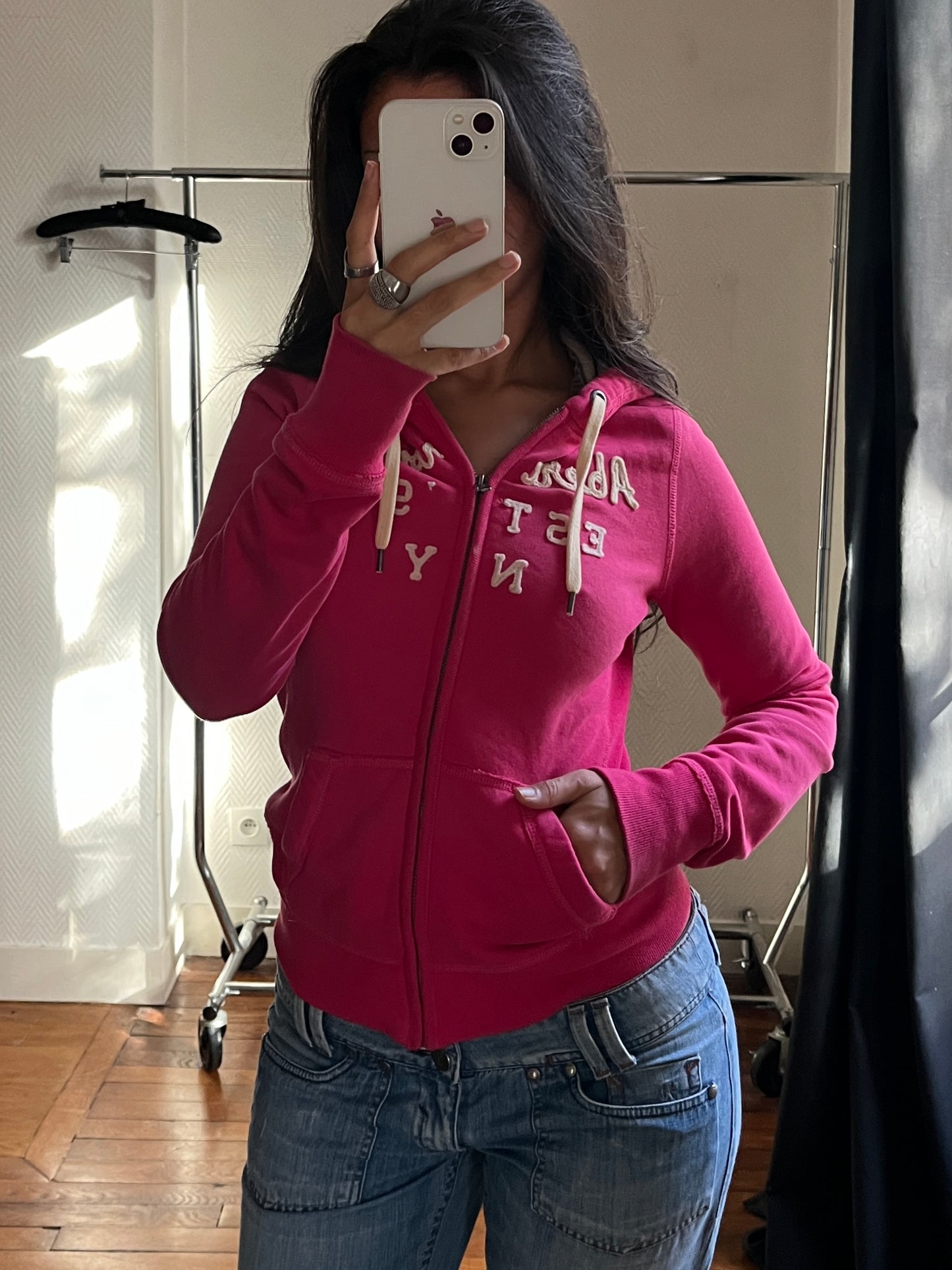 Vintage A&F pink jacket