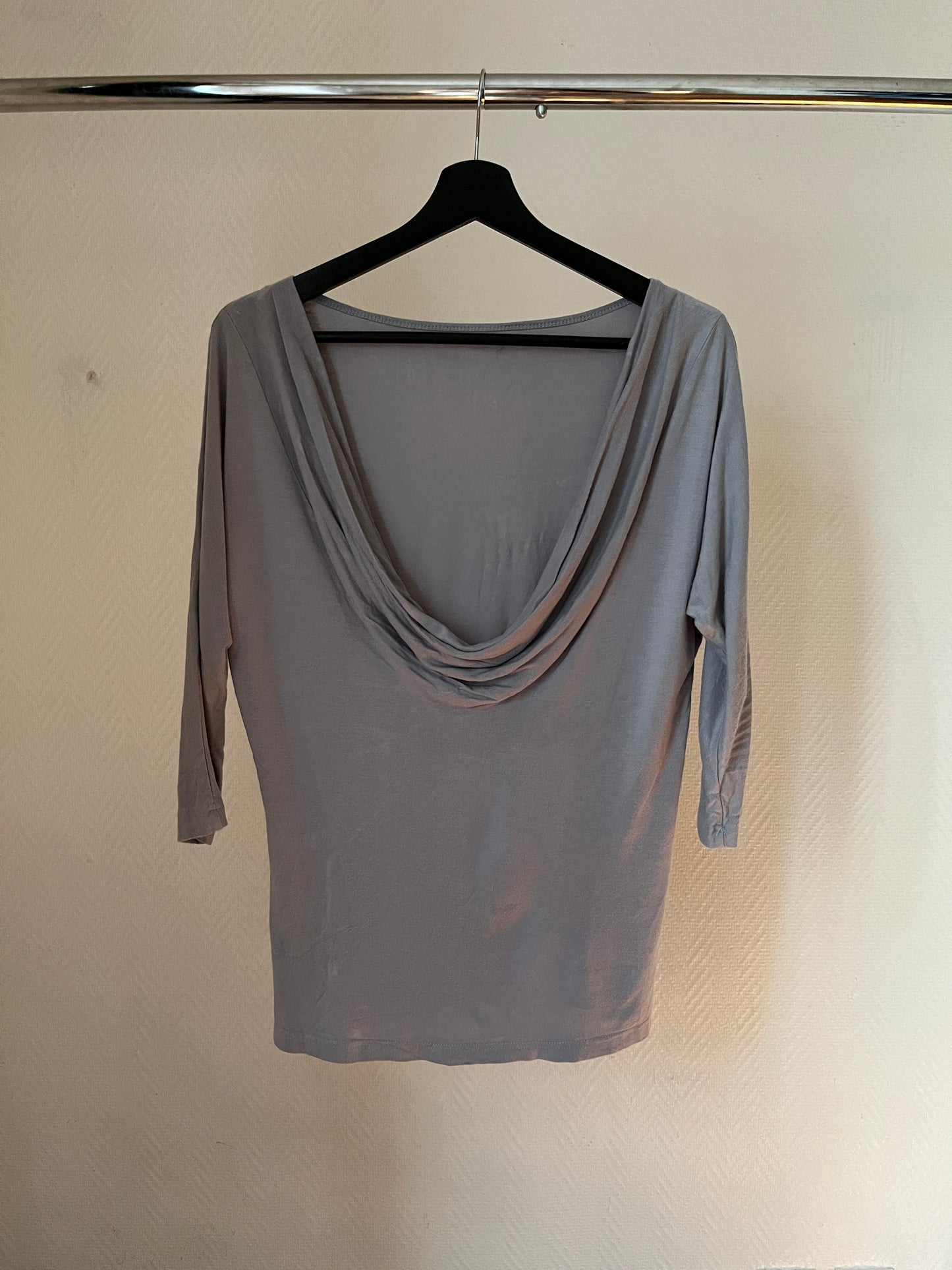Vintage grey draped top