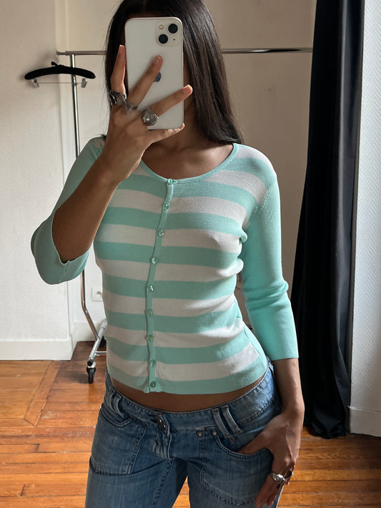 Vintage striped cardigan