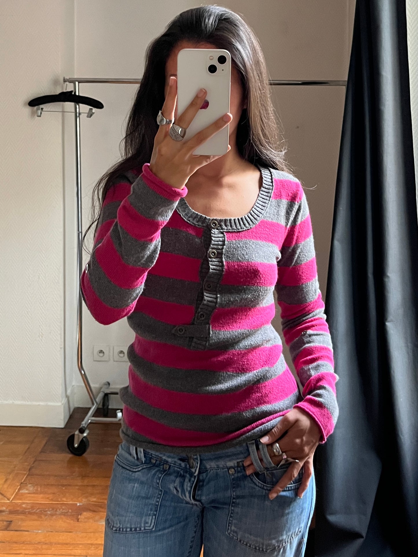 Vintage striped pull over
