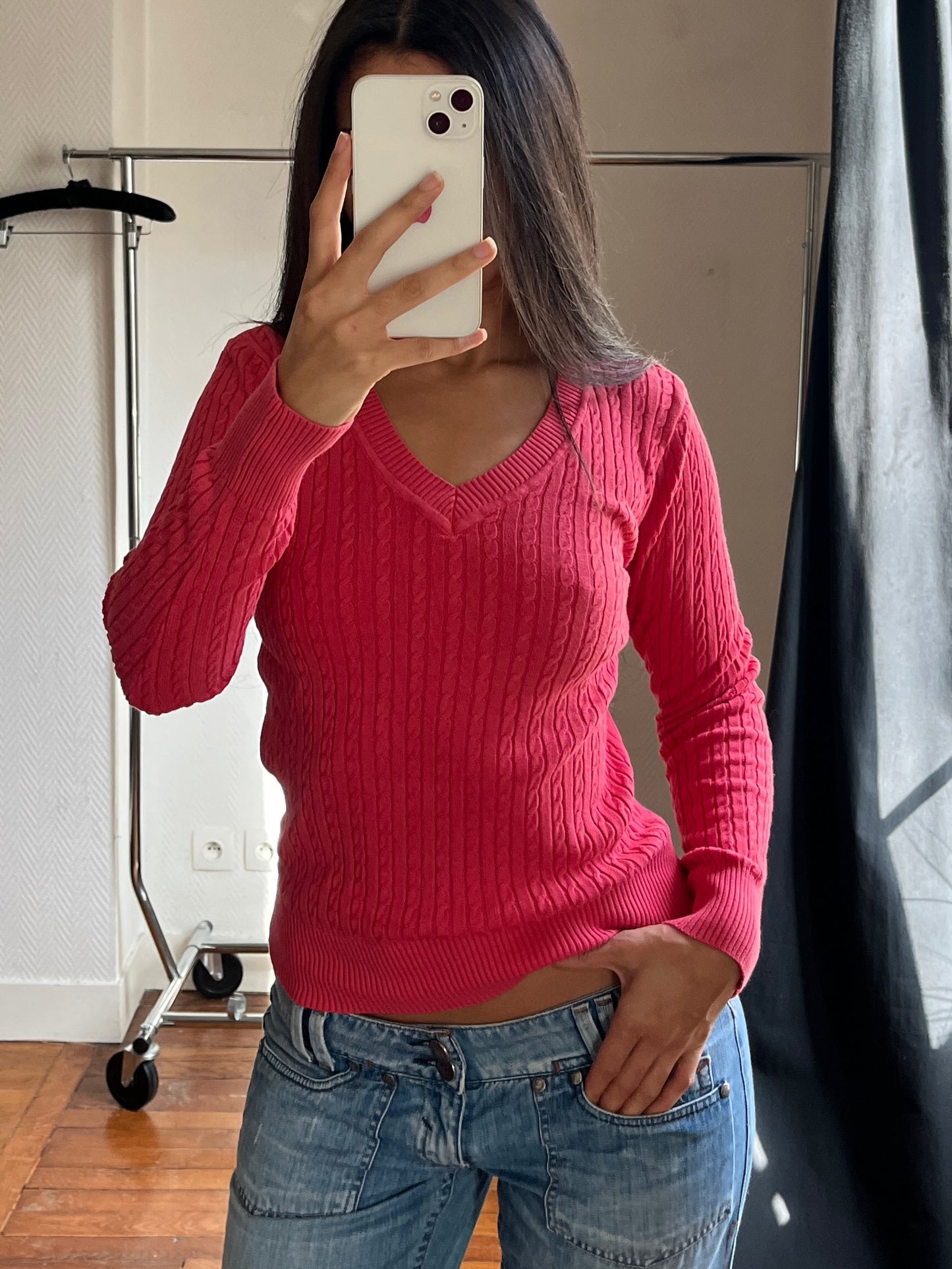 Vintage Abercrombie pink knitted sweater