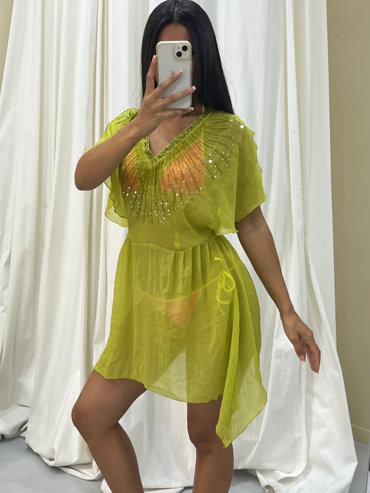 Vintage see-through beach dress
