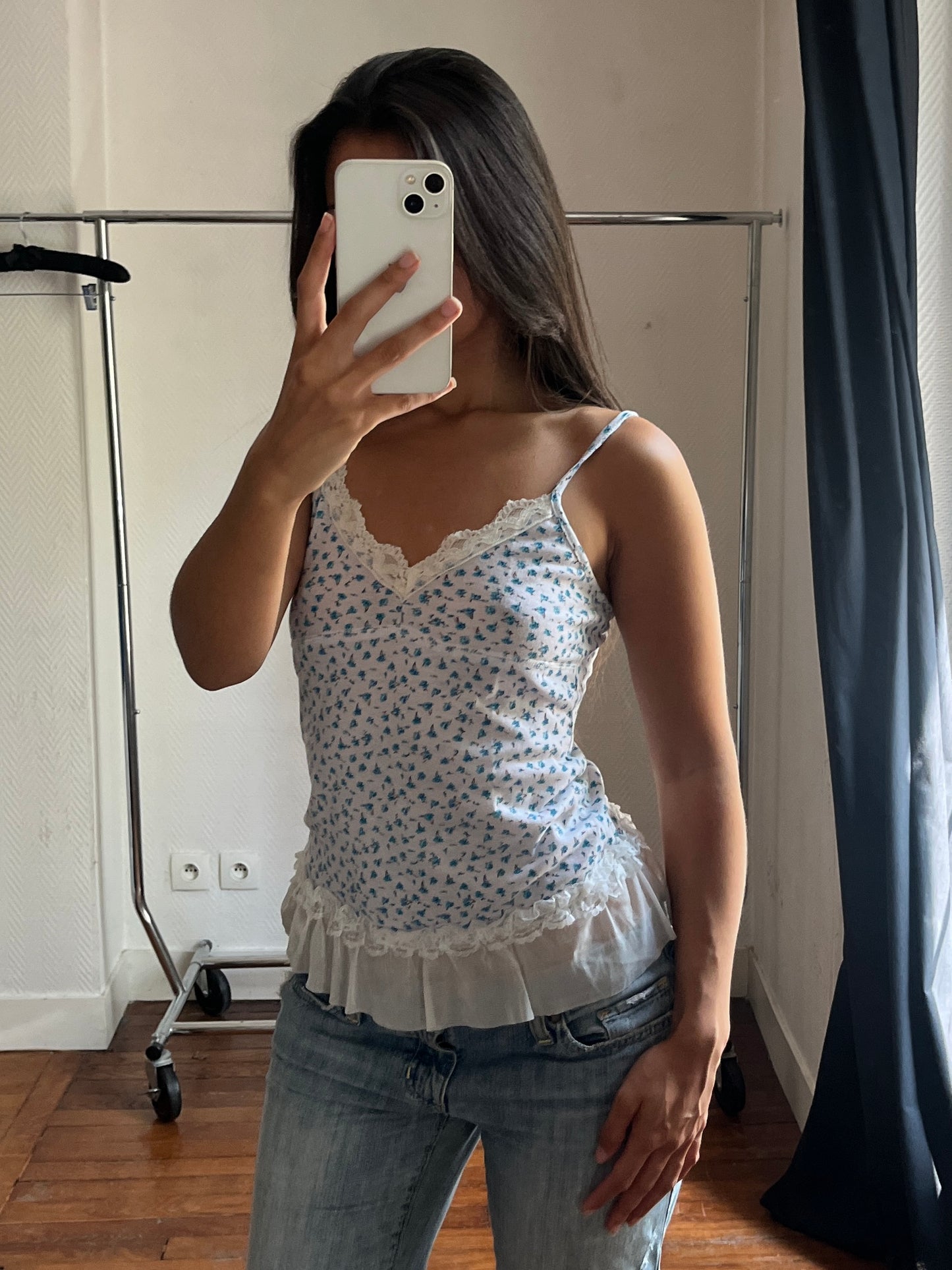 Vintage flowery cami top