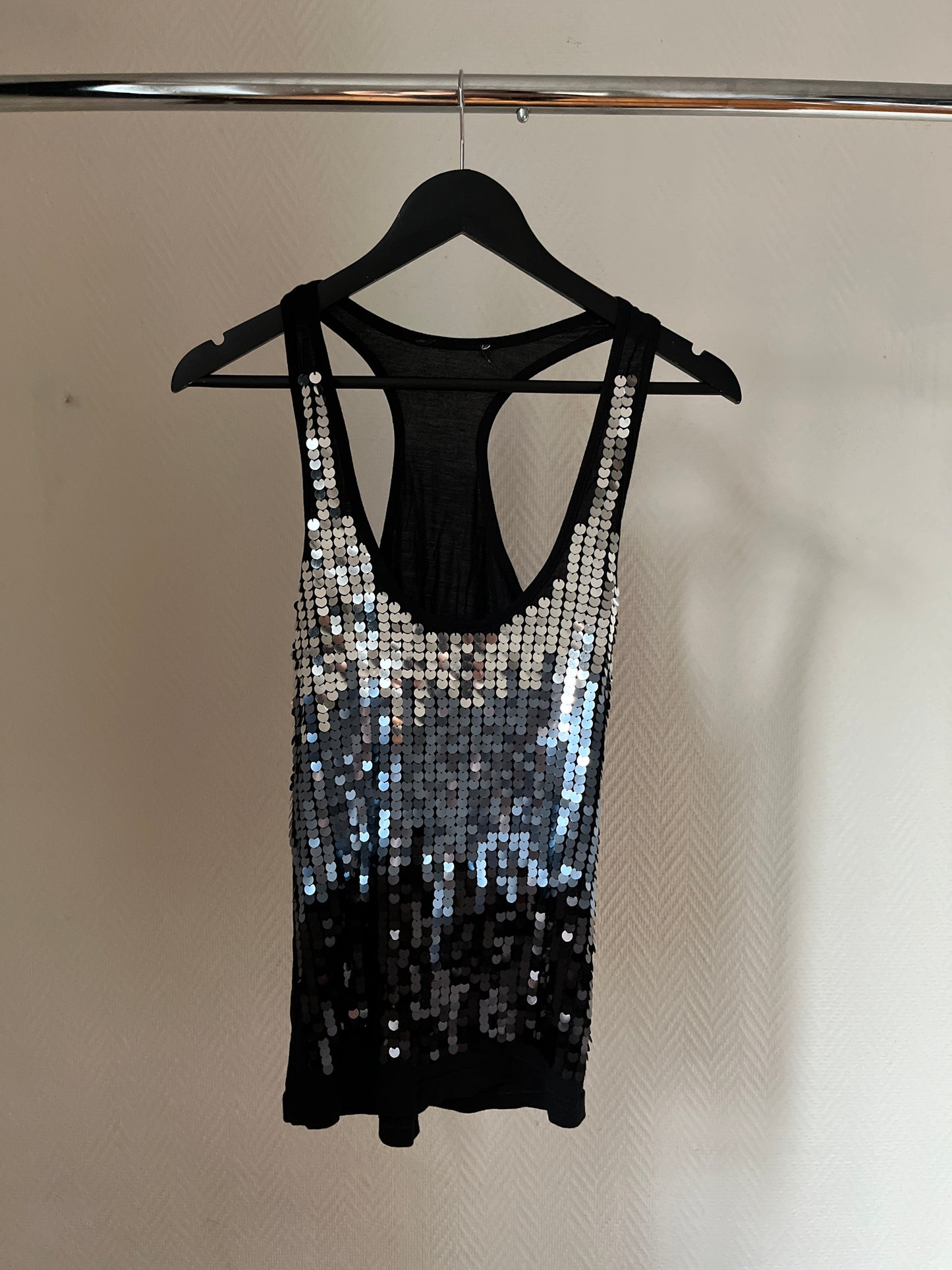 Vintage sequins party top