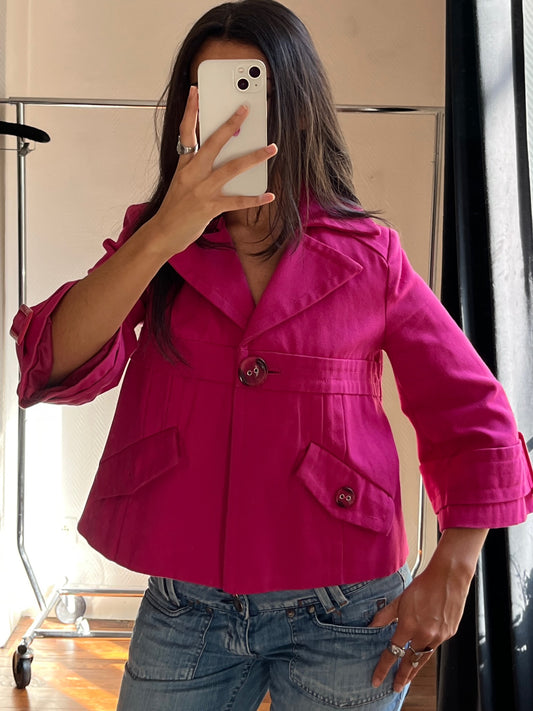 Vintage pink trench coat
