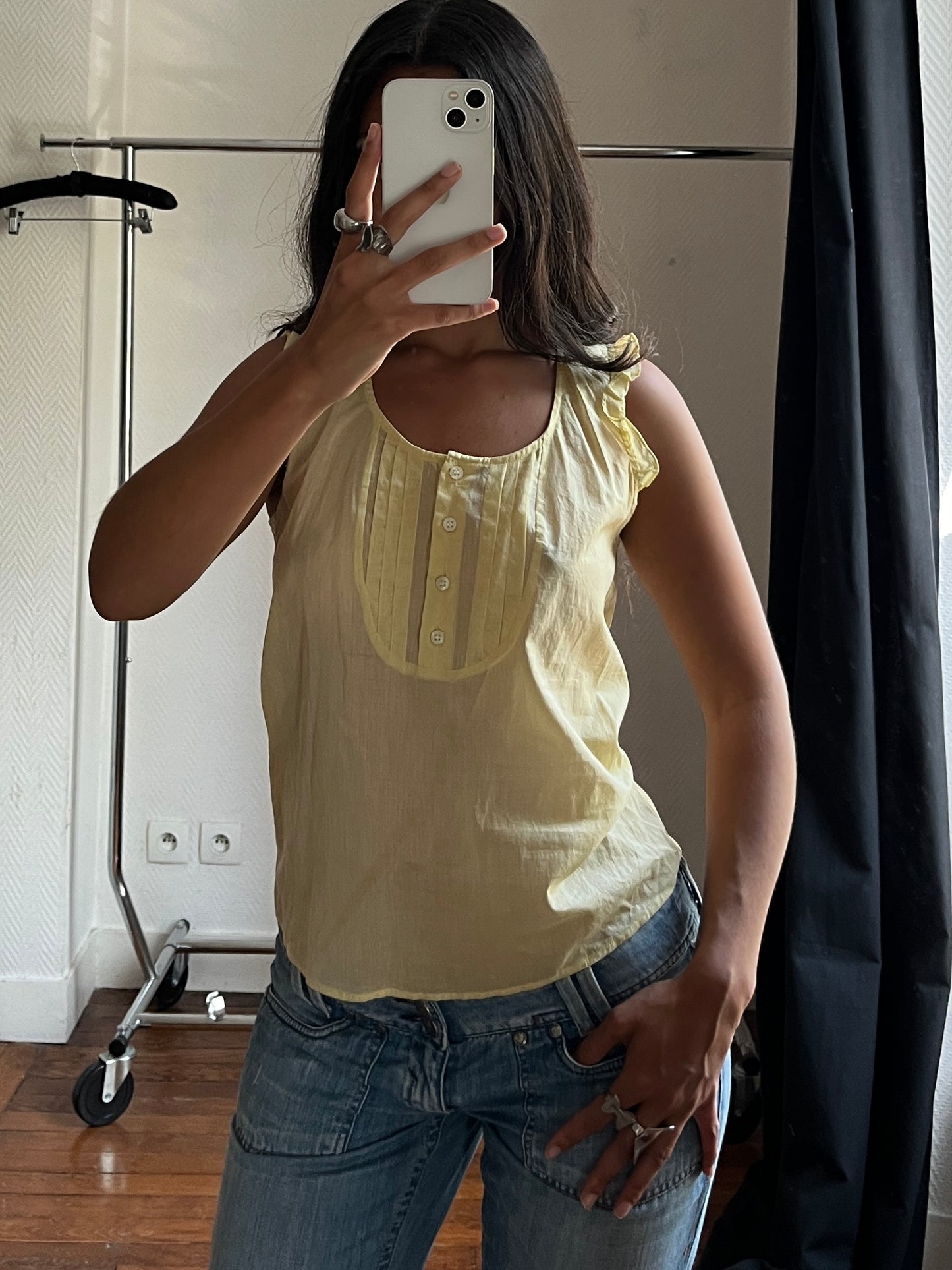 Vintage yellow summer top