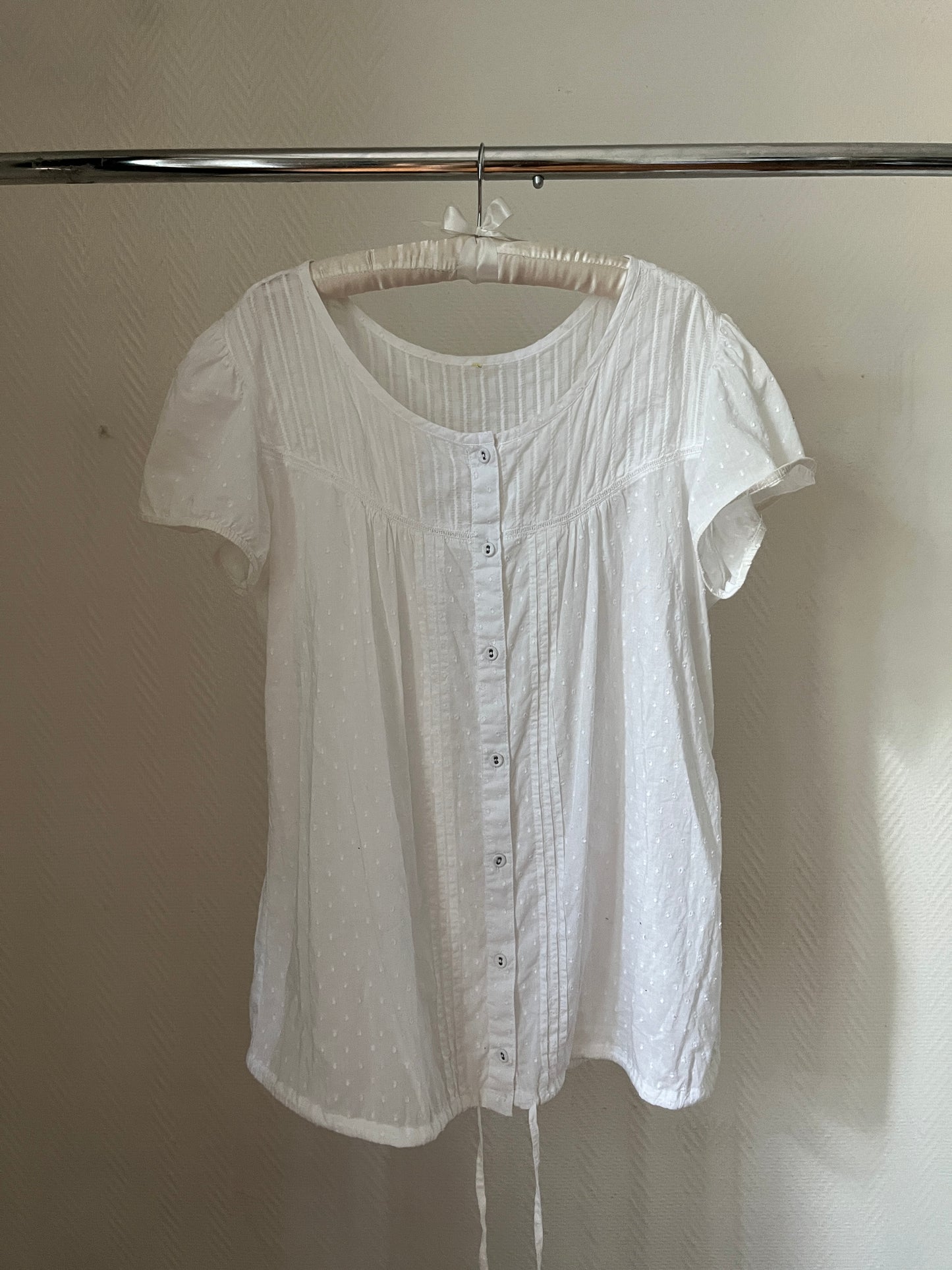 Vintage white babydoll mini dress
