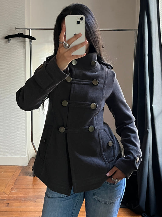 Vintage officer warm coat
