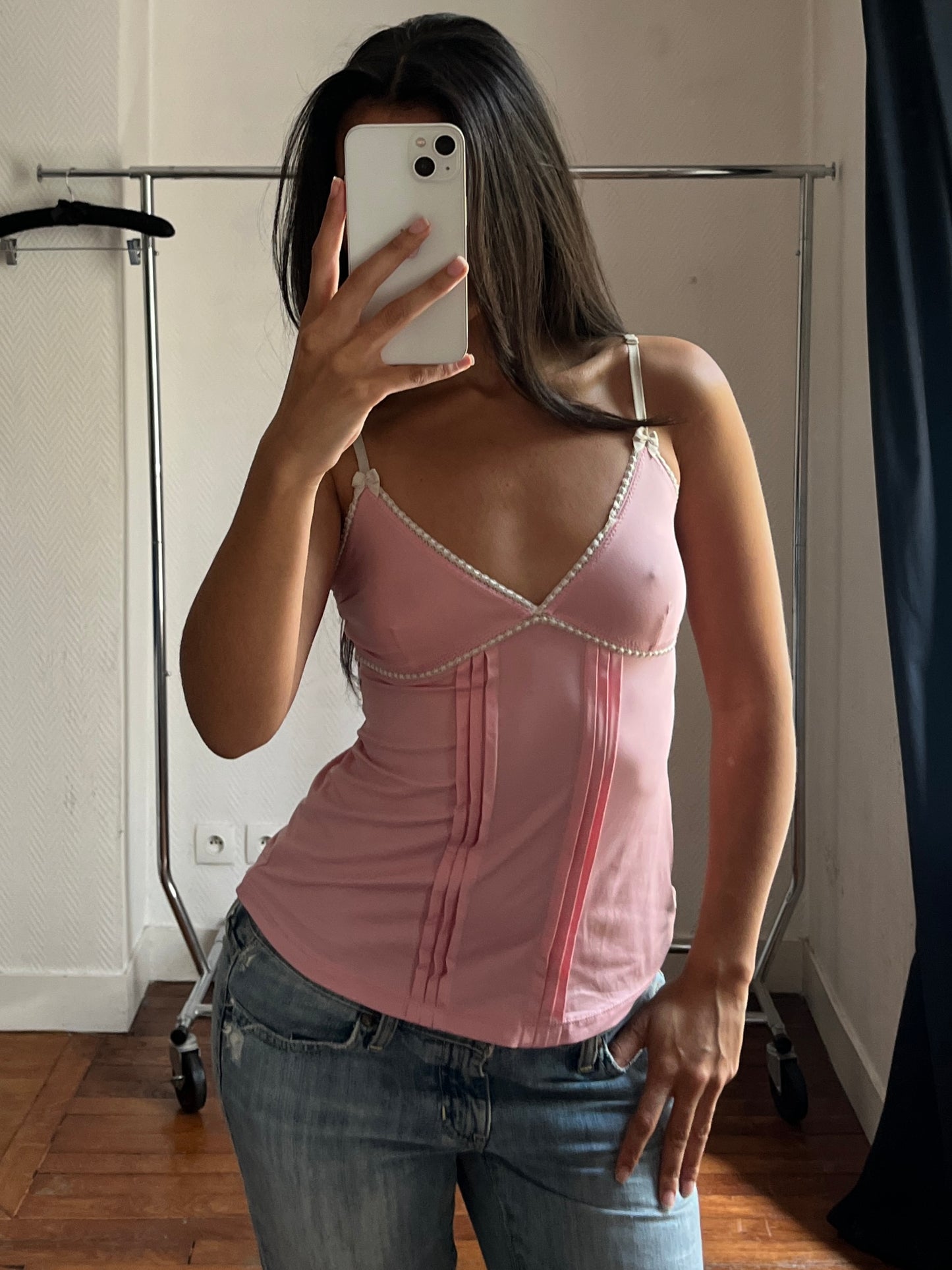 Vintage pink cami top