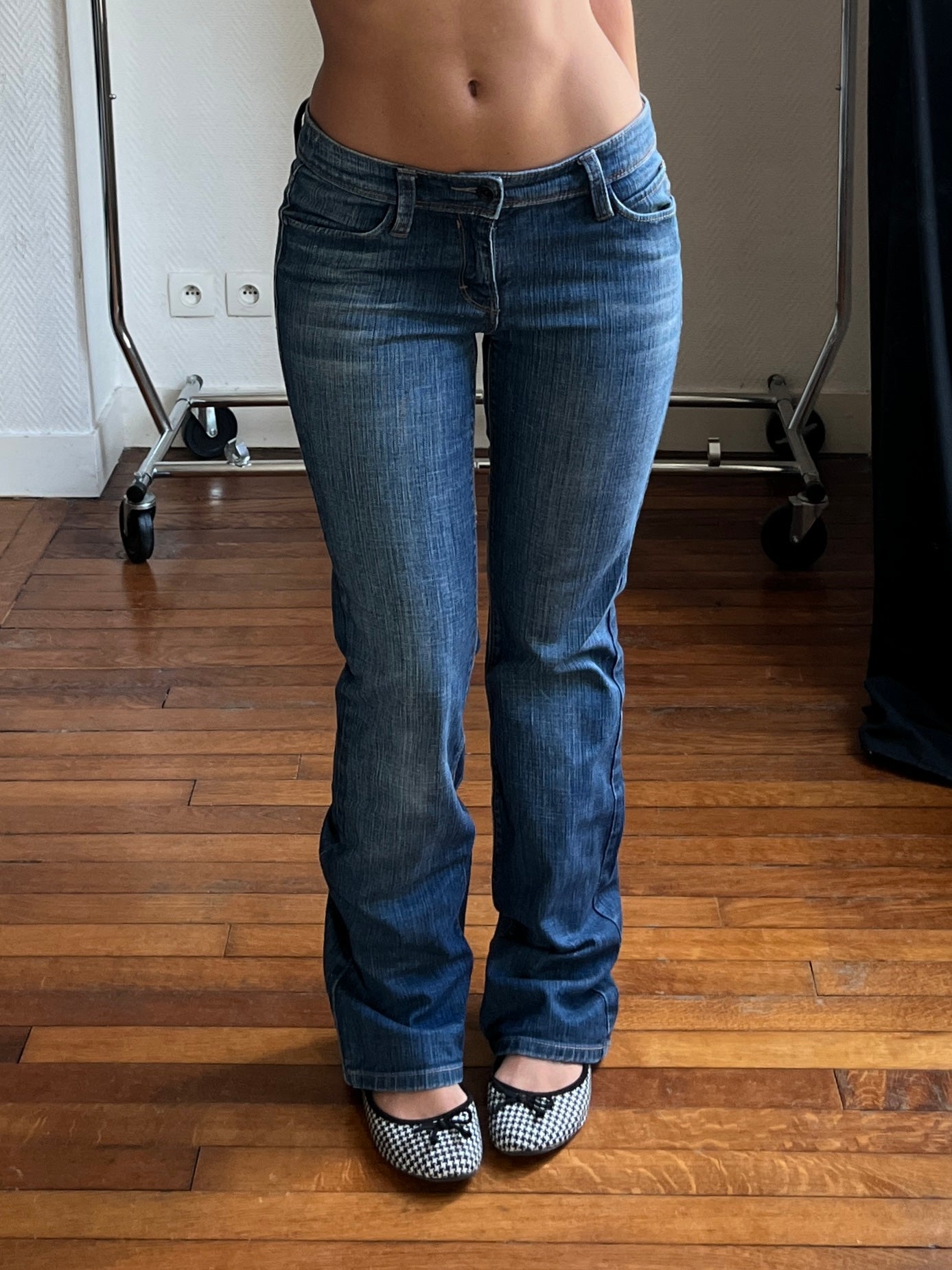 Vintage straight blue jeans
