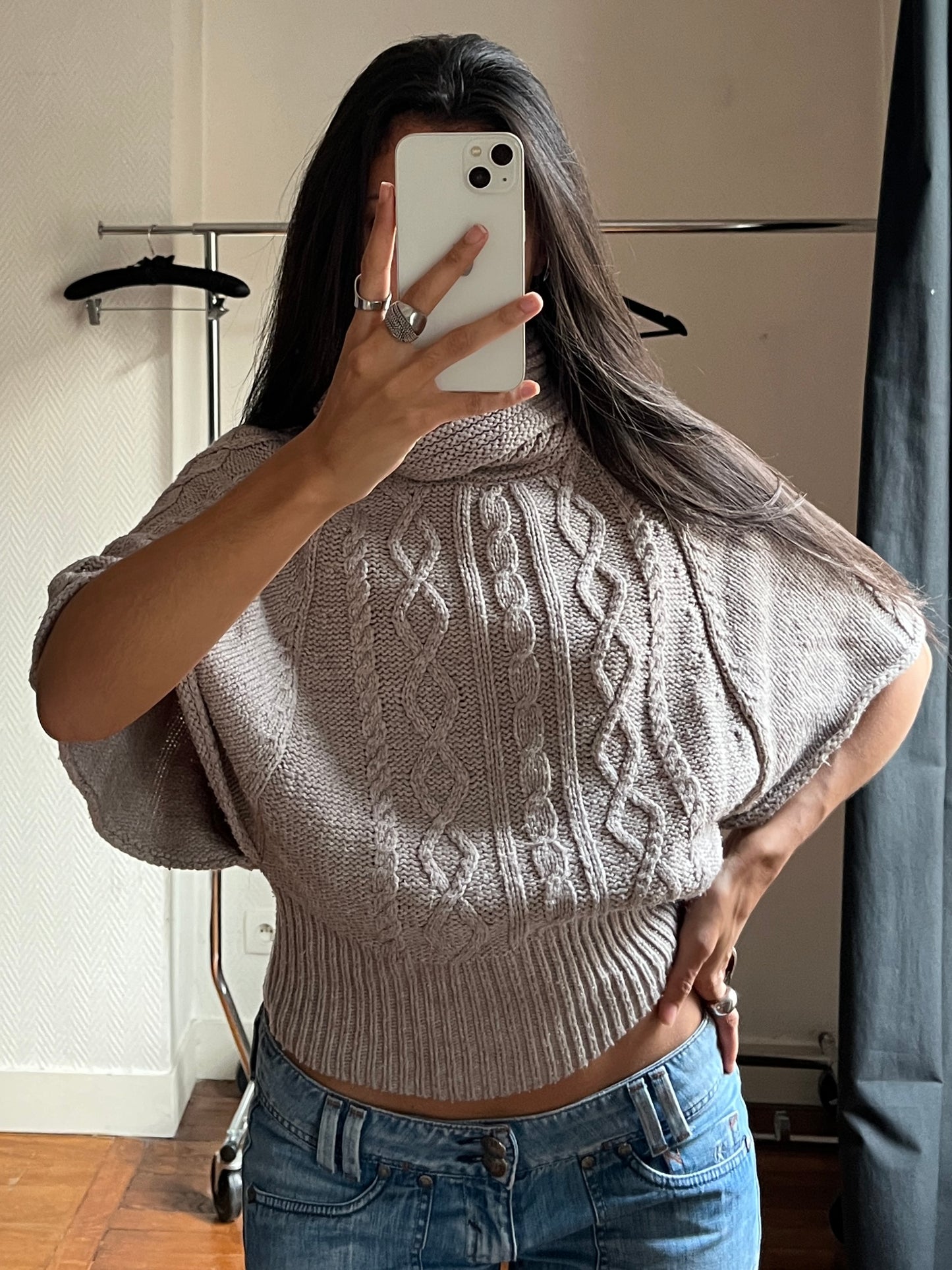 Vintage batwing pull over