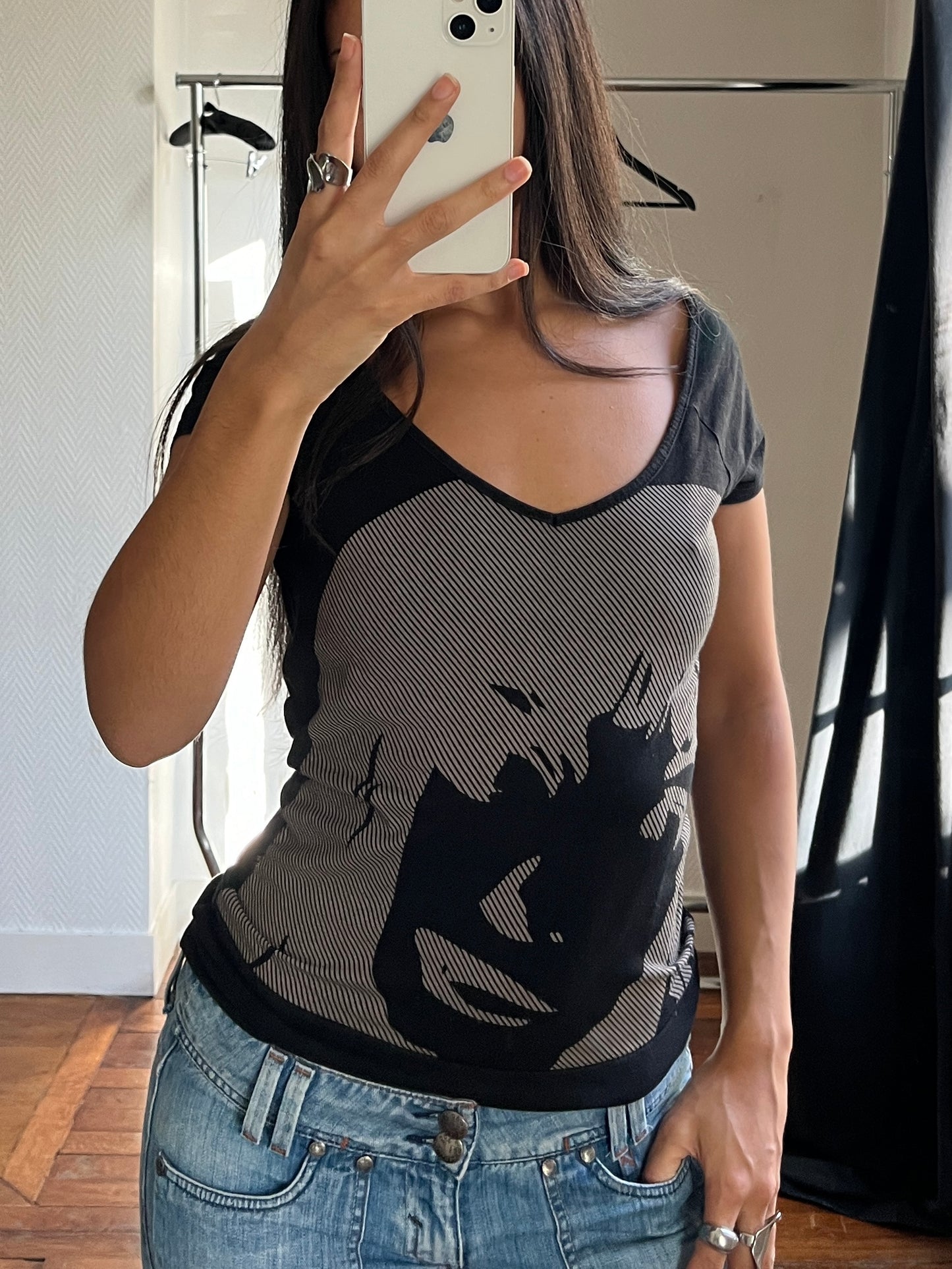 Vintage face top