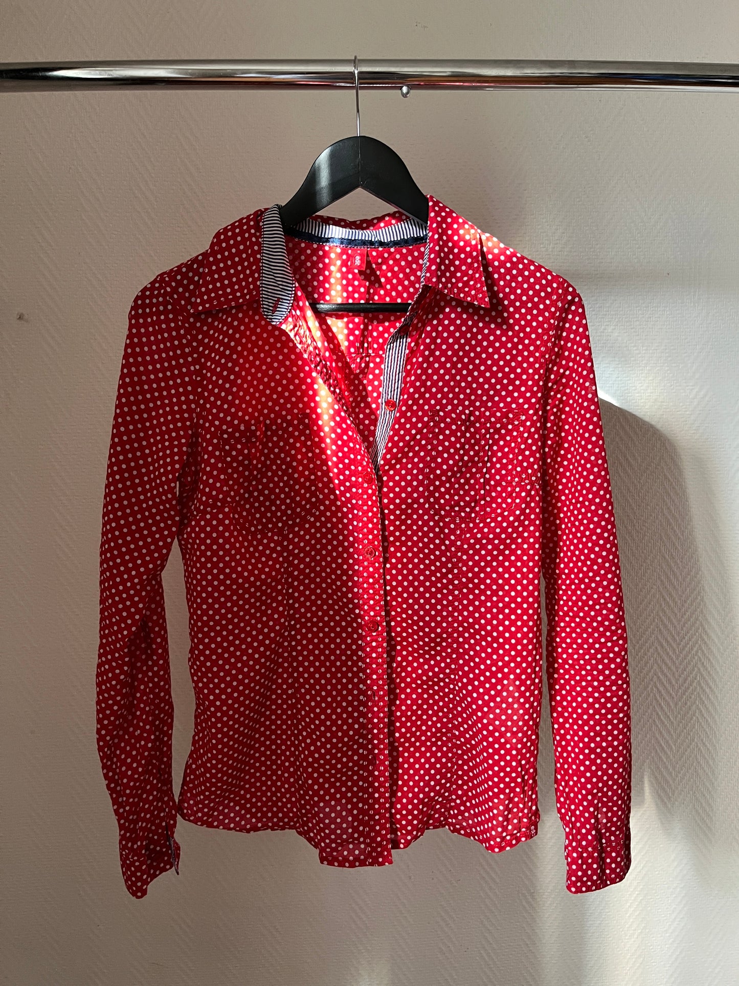Vintage red polka dot shirt