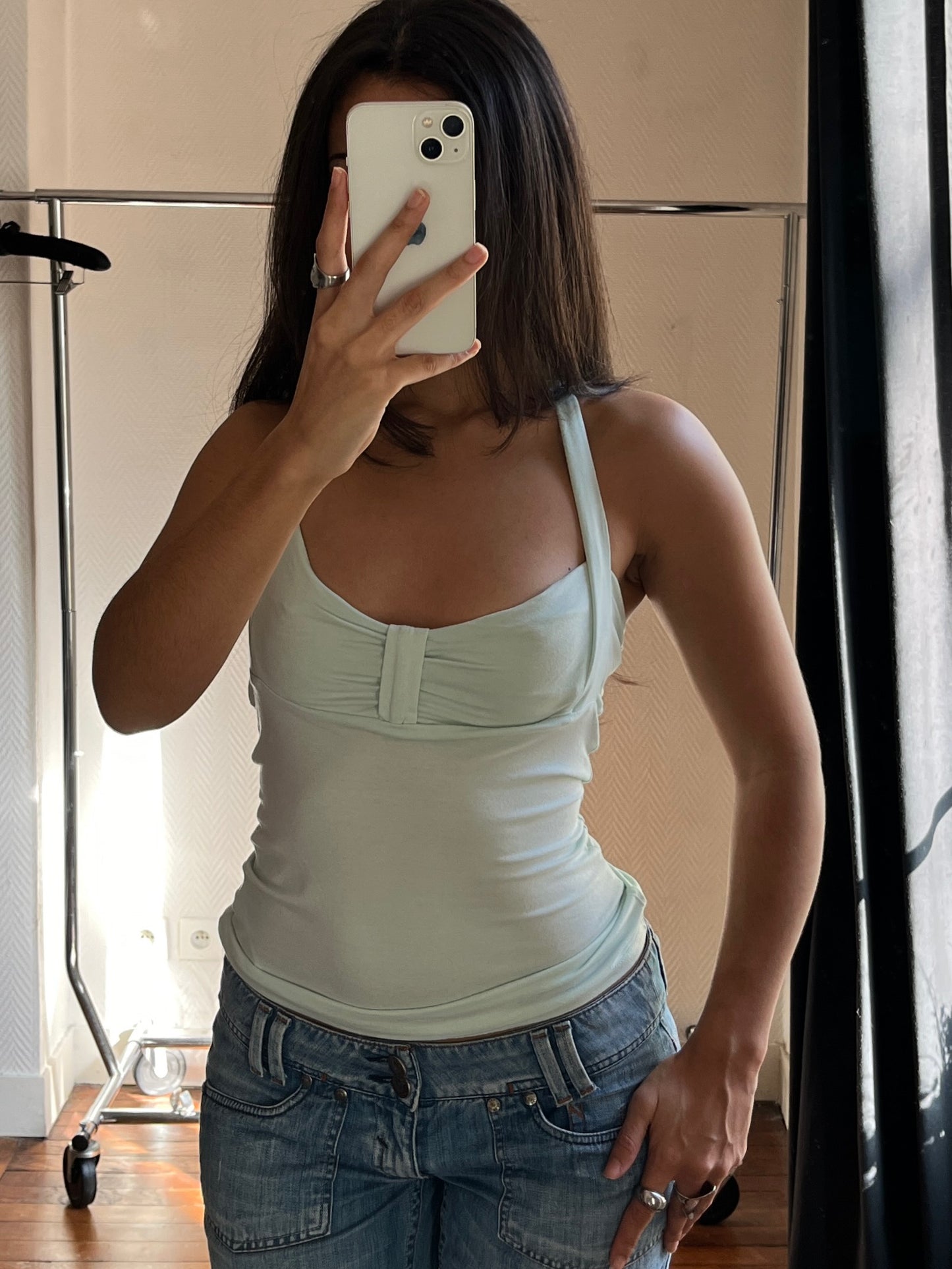 Vintage mint halter top