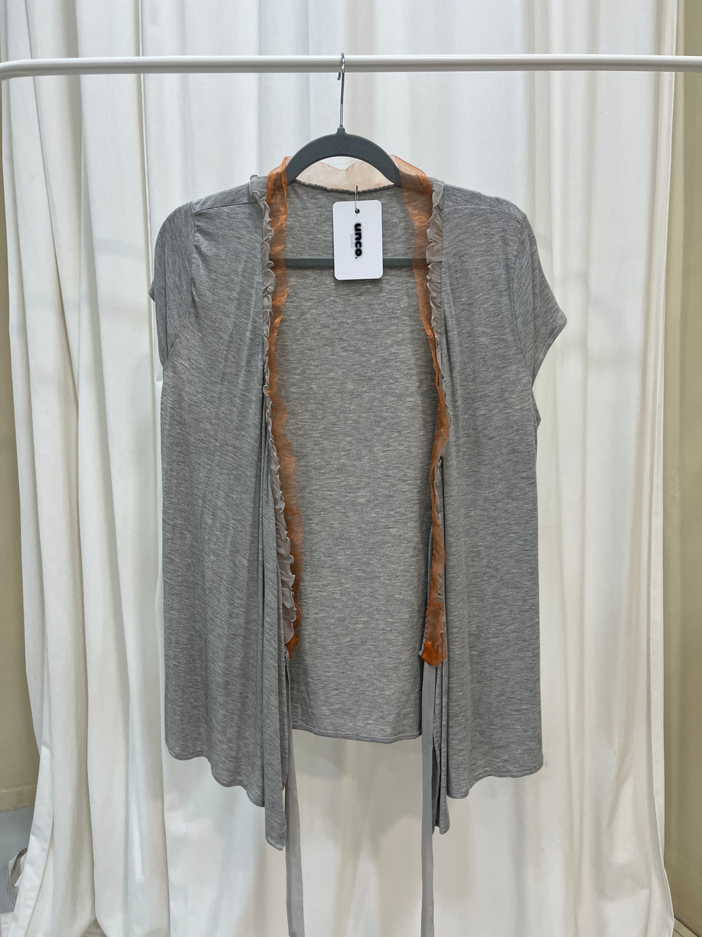 Vintage grey wrap up top