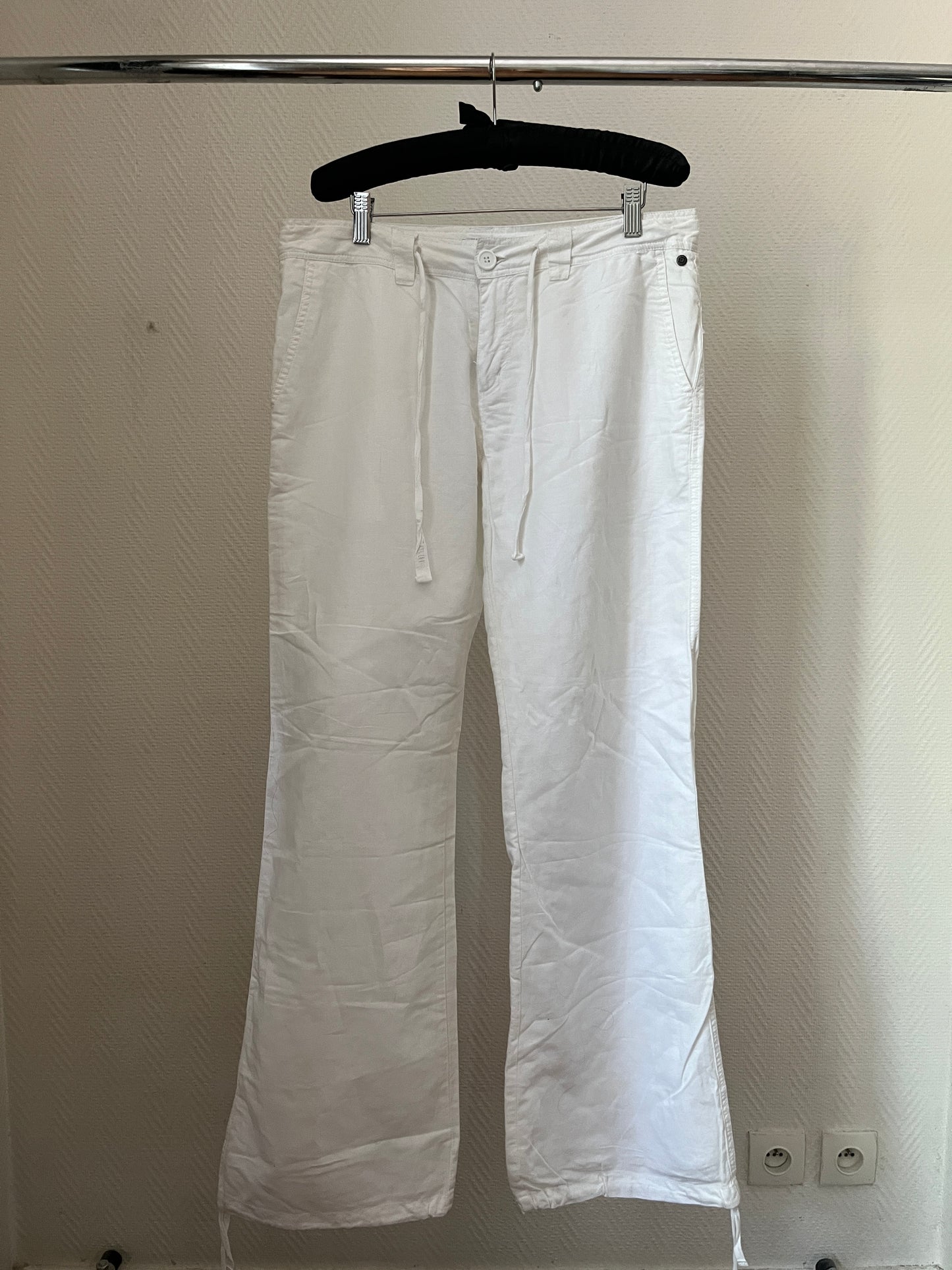 Vintage white linen pants
