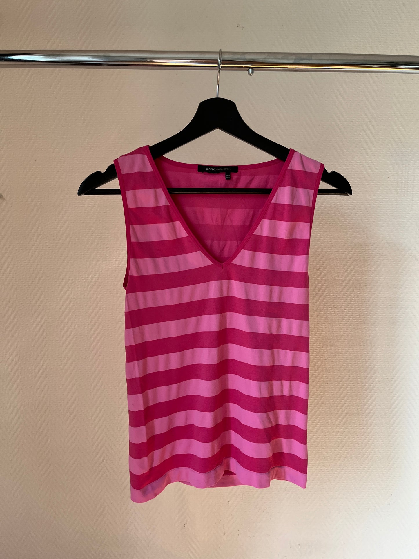 Vintage pink striped tank top