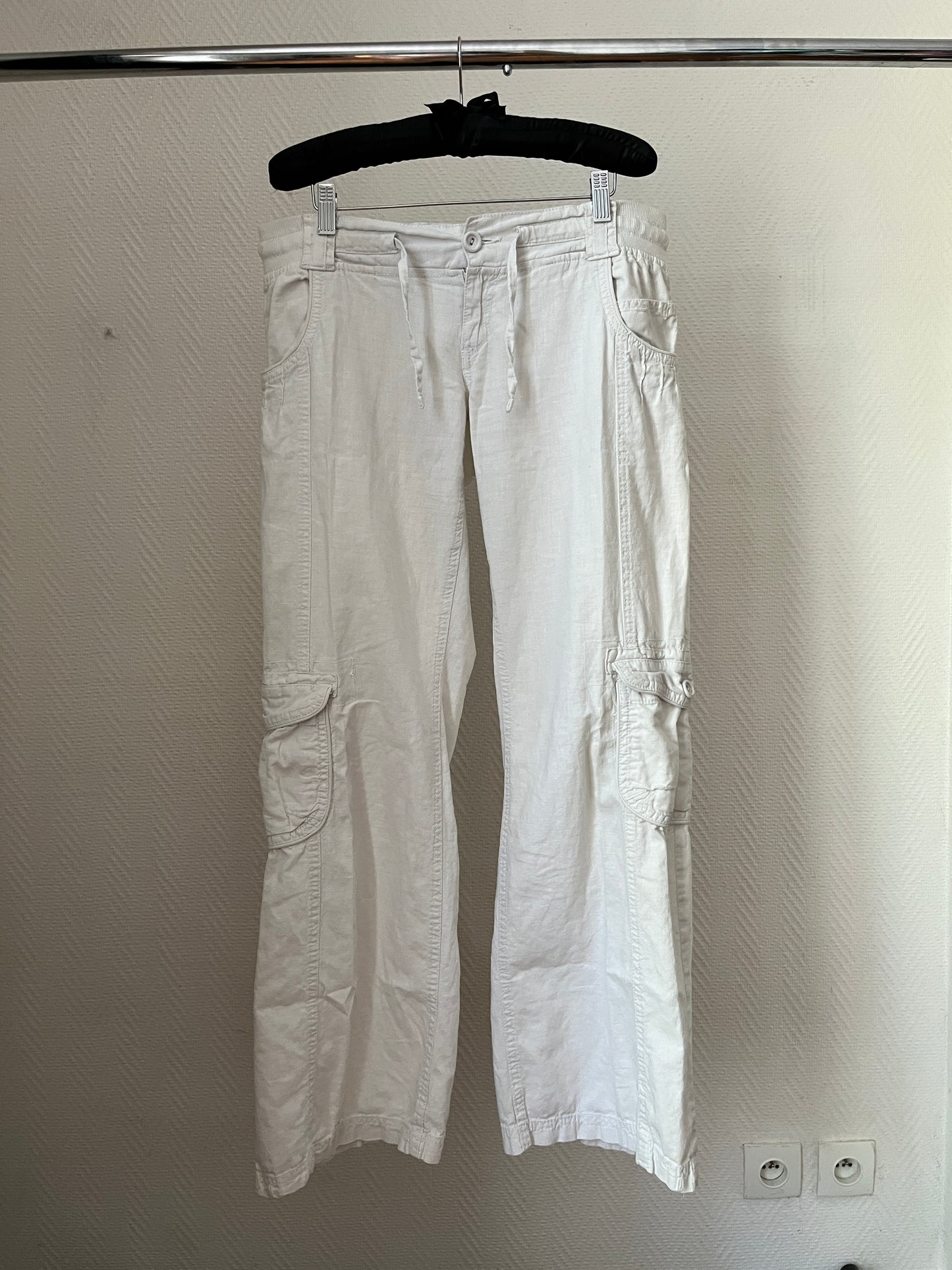 Vintage white linen pants
