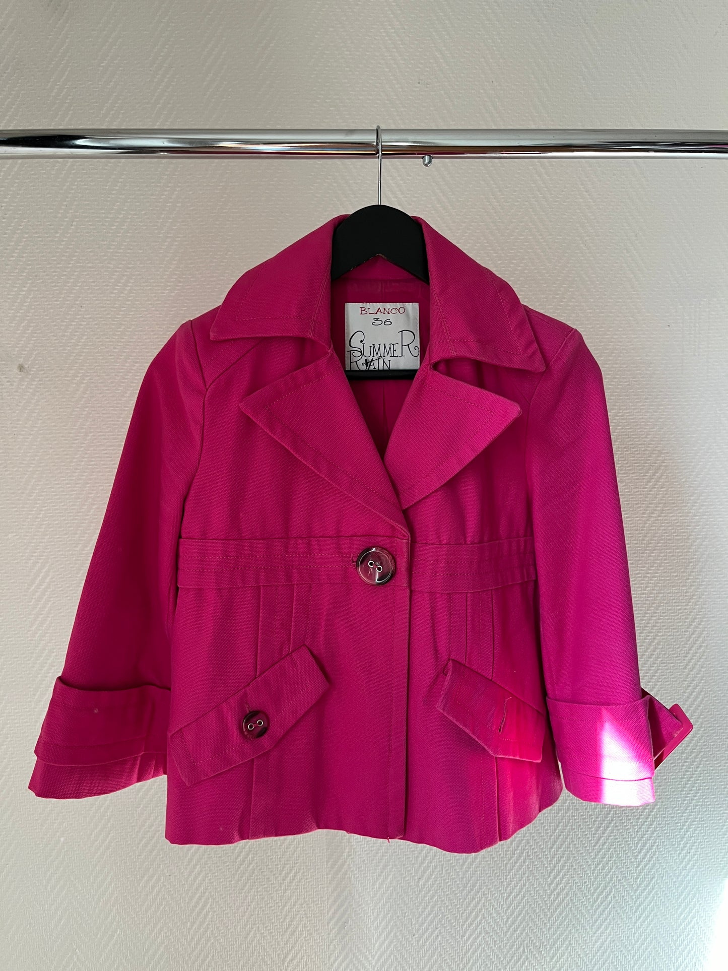 Vintage pink trench coat