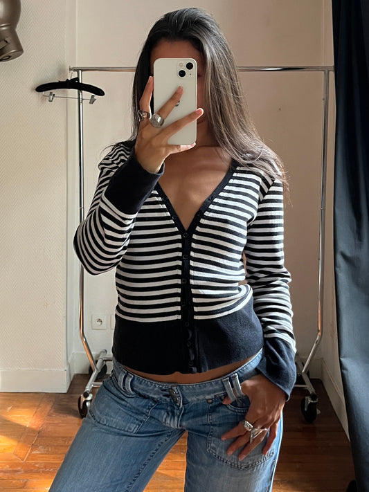 Vintage striped cardigan