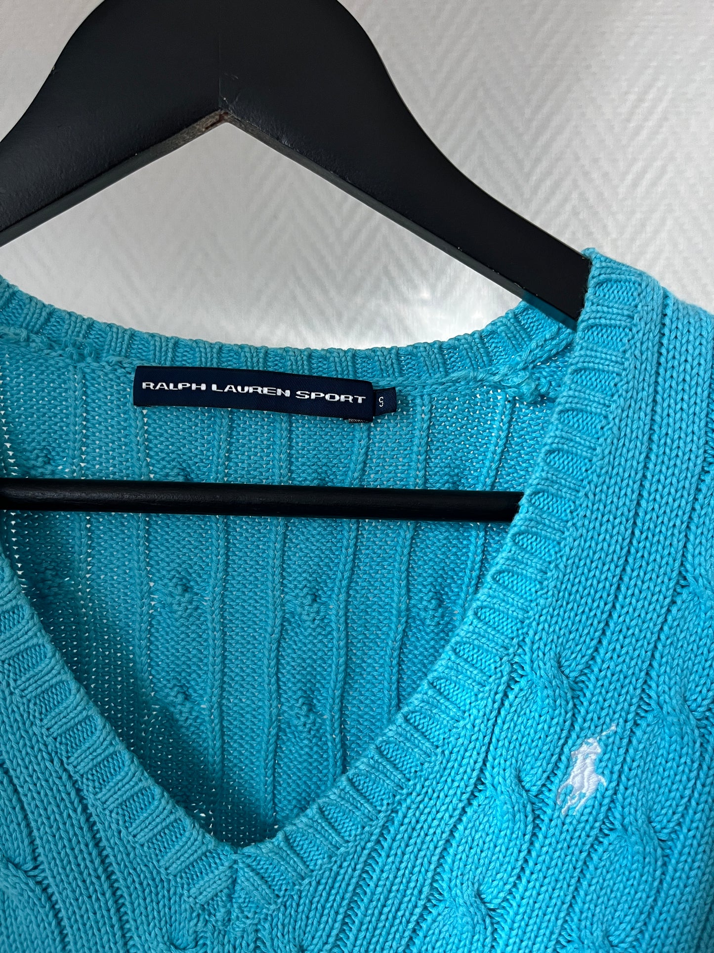 Vintage Ralph Lauren Sport knitted blue pull over