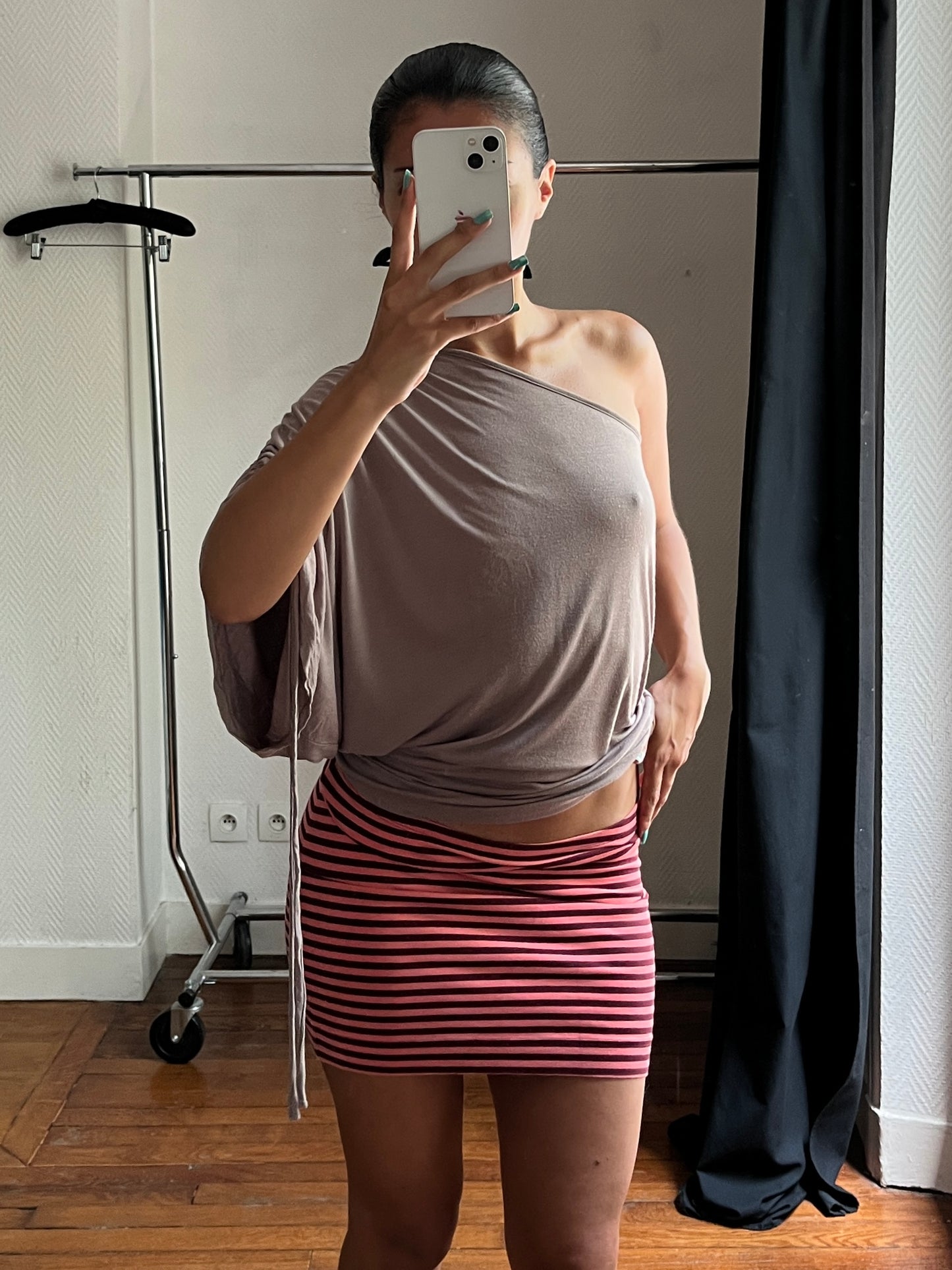 Vintage striped pink skirt