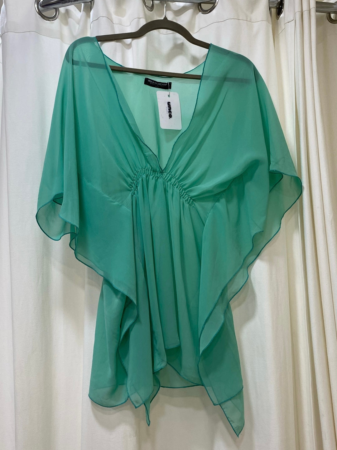 Vintage mint see-through beach dress