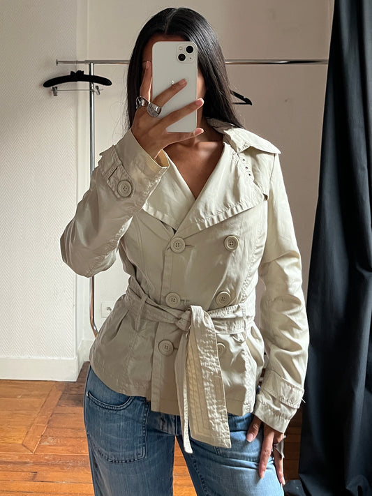 Vintage beige trench coat