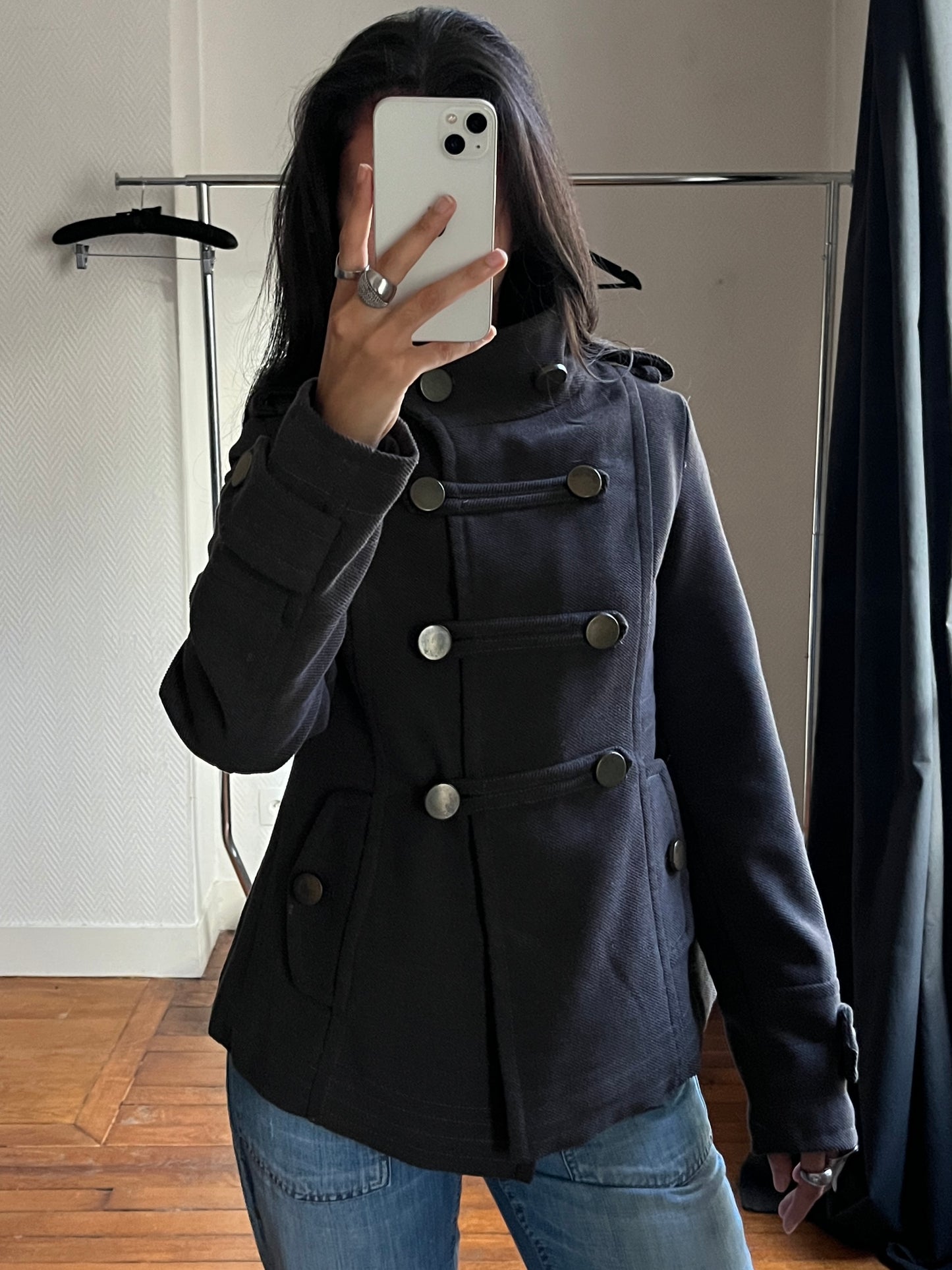 Vintage officer warm coat