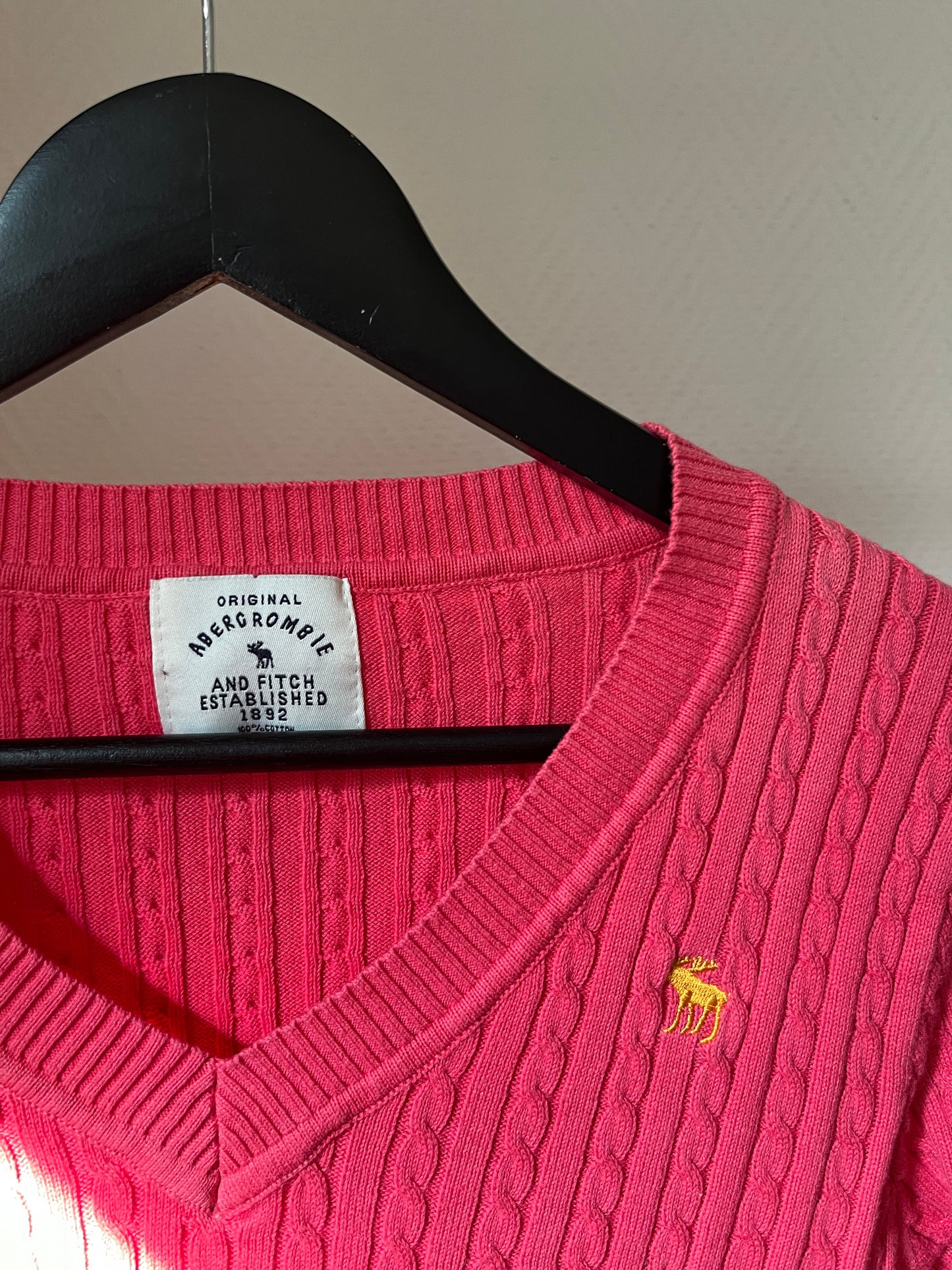 Vintage Abercrombie pink knitted sweater