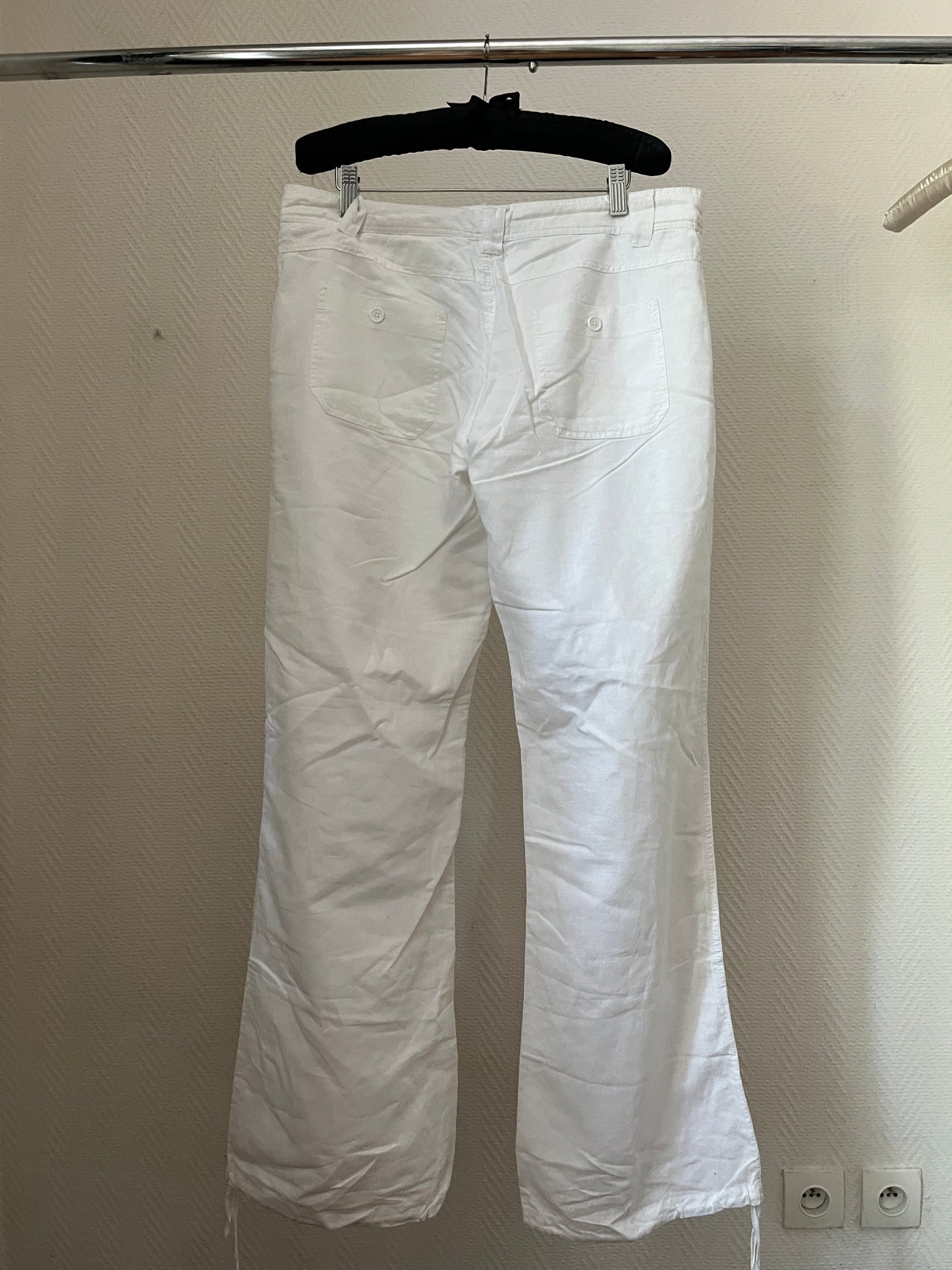 Vintage white linen pants