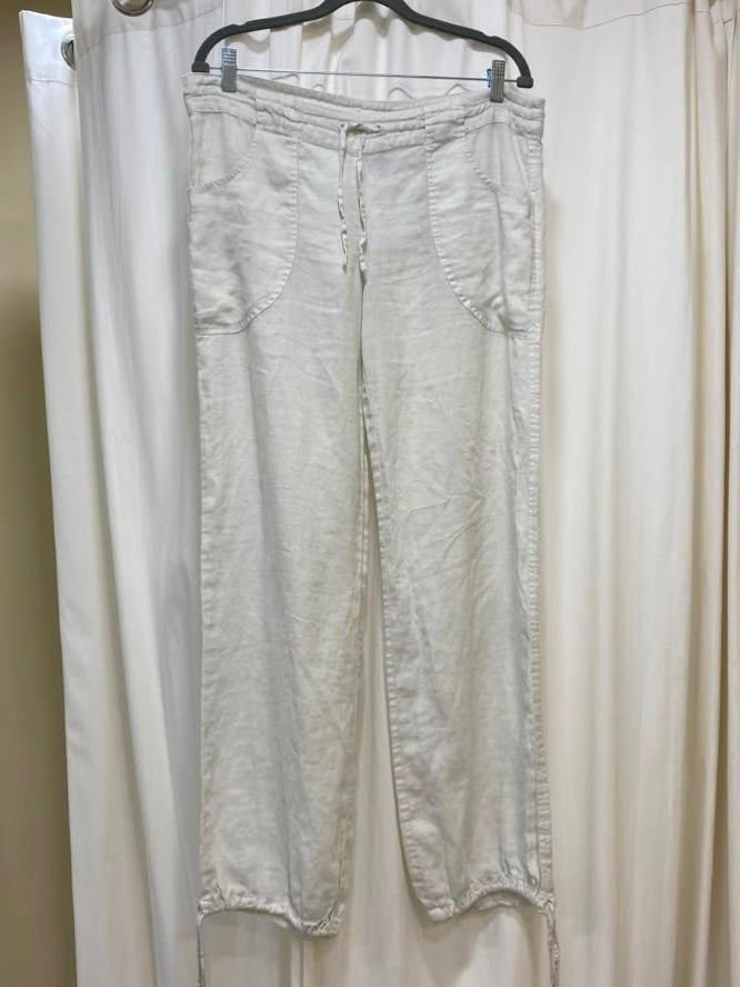 Vintage linen white summer pants
