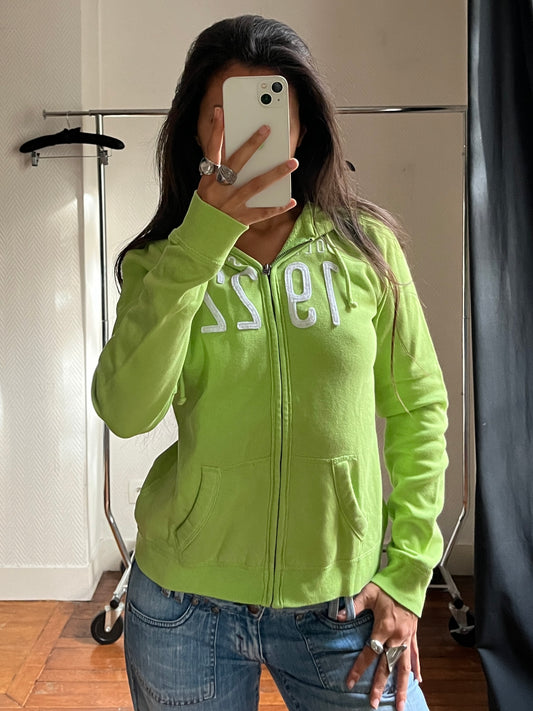 Vintage Hollister hooded zip up jacket