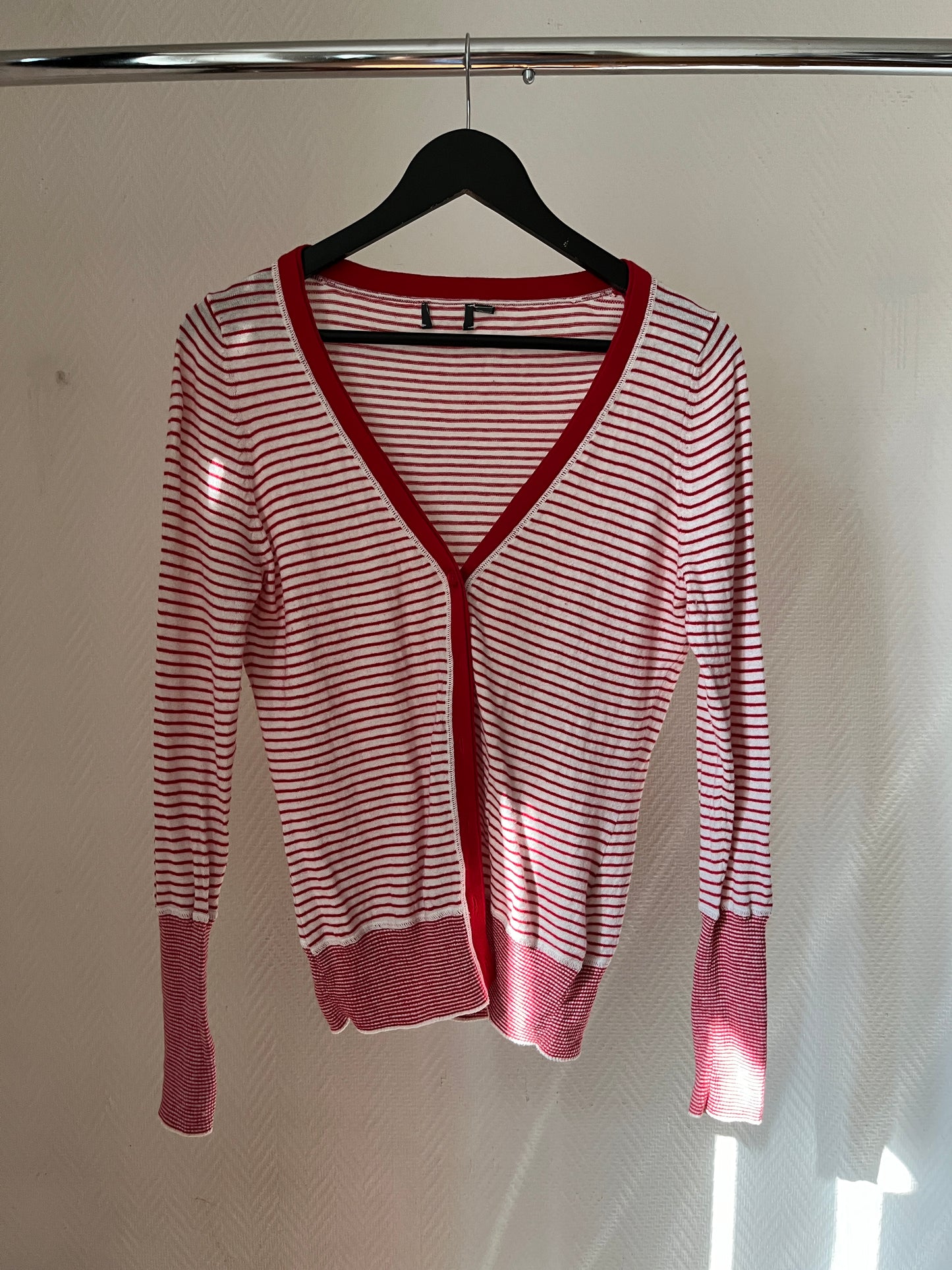 Vintage striped buttoned cardigan