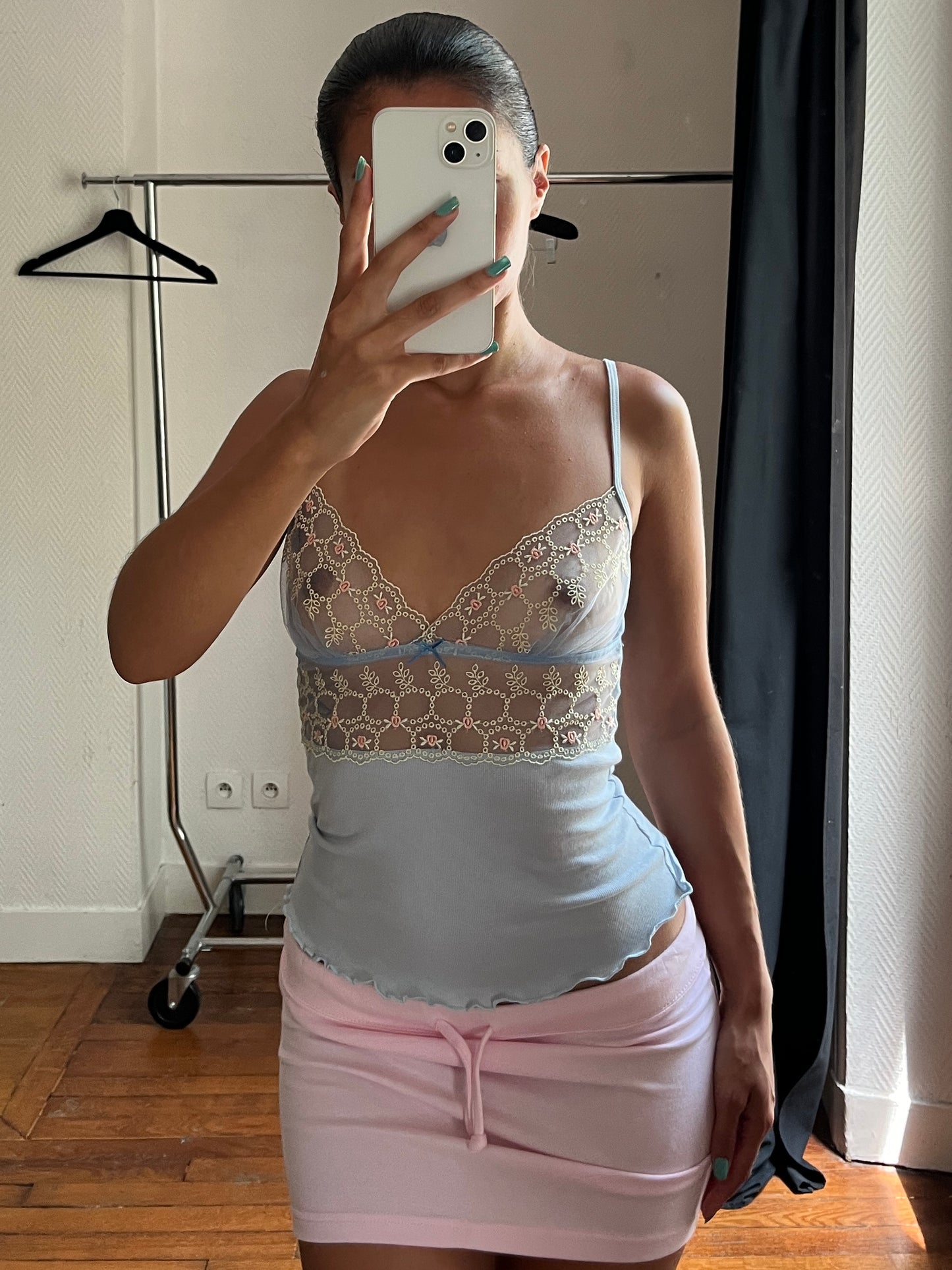Vintage see-through cami top