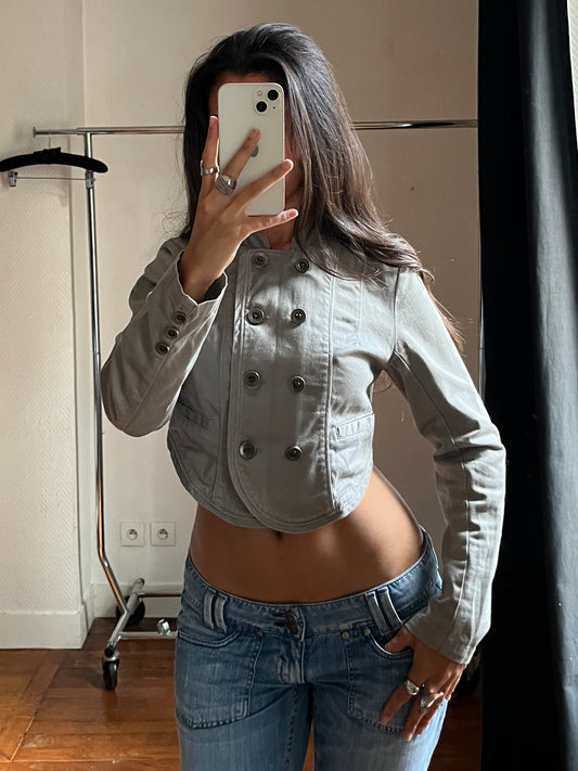 Vintage short buttoned jacket