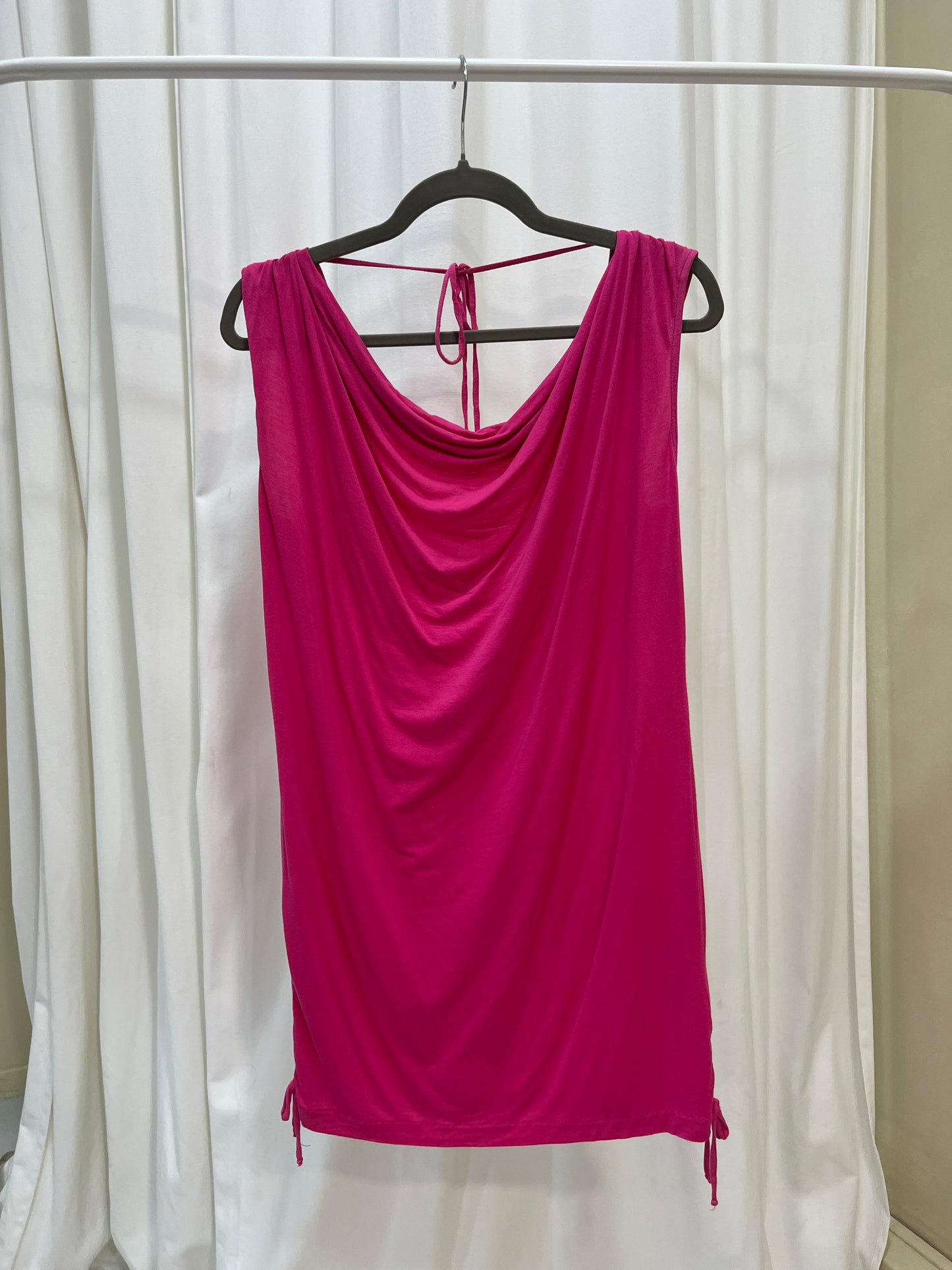 Vintage draped pink dress