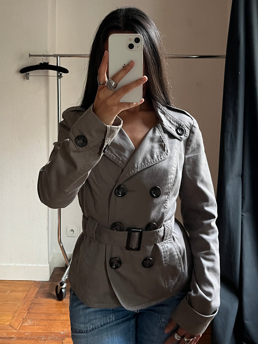 Vintage grey trench coat