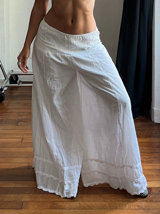 Vintage extra flare linen pants