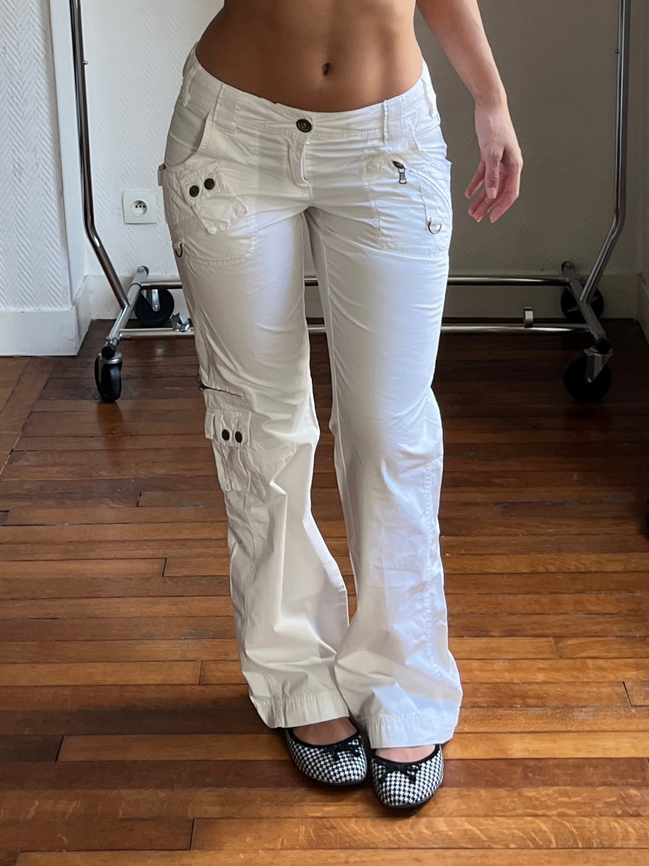 Vintage white straight pants