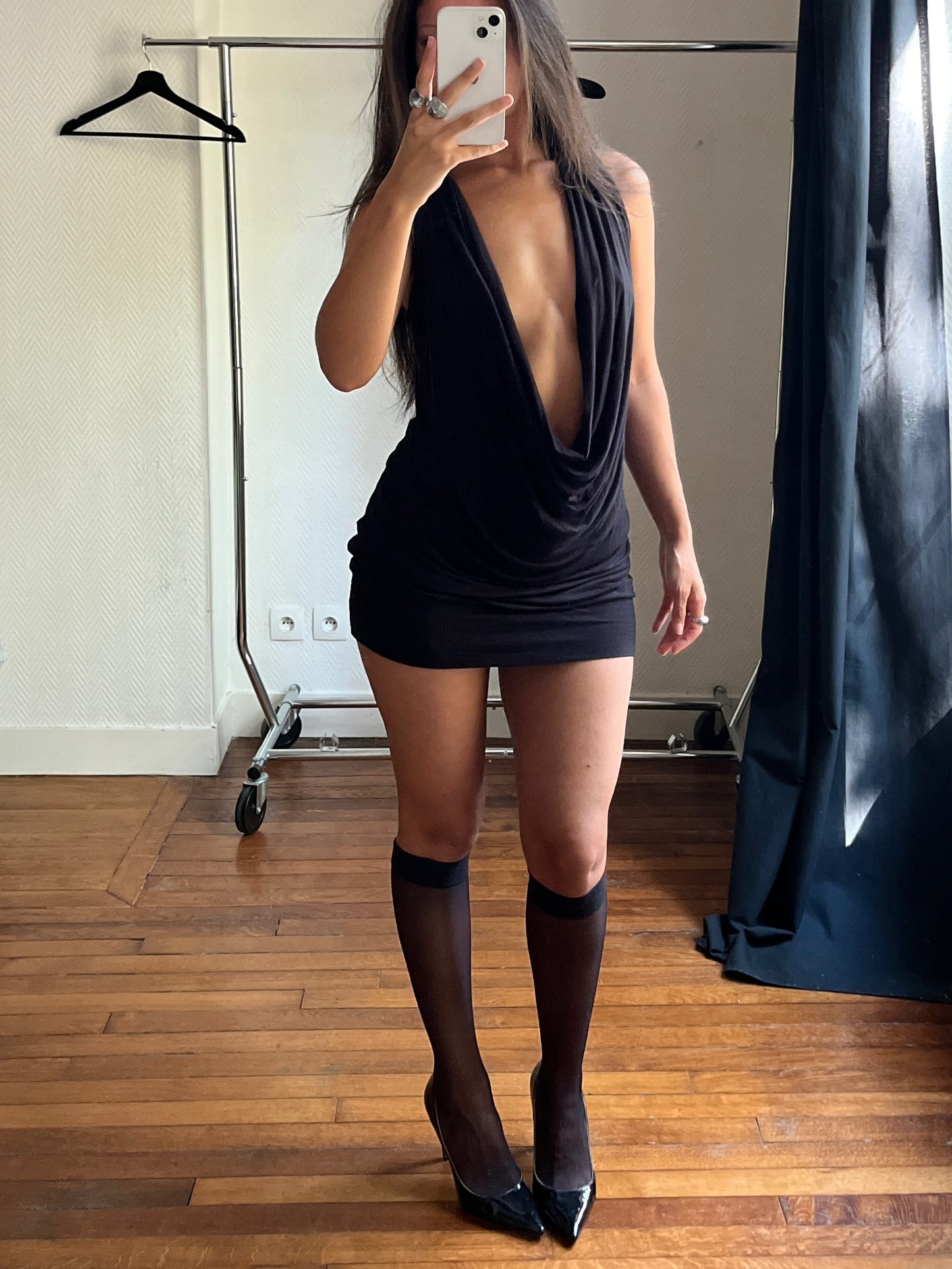 Vintage draped party dress